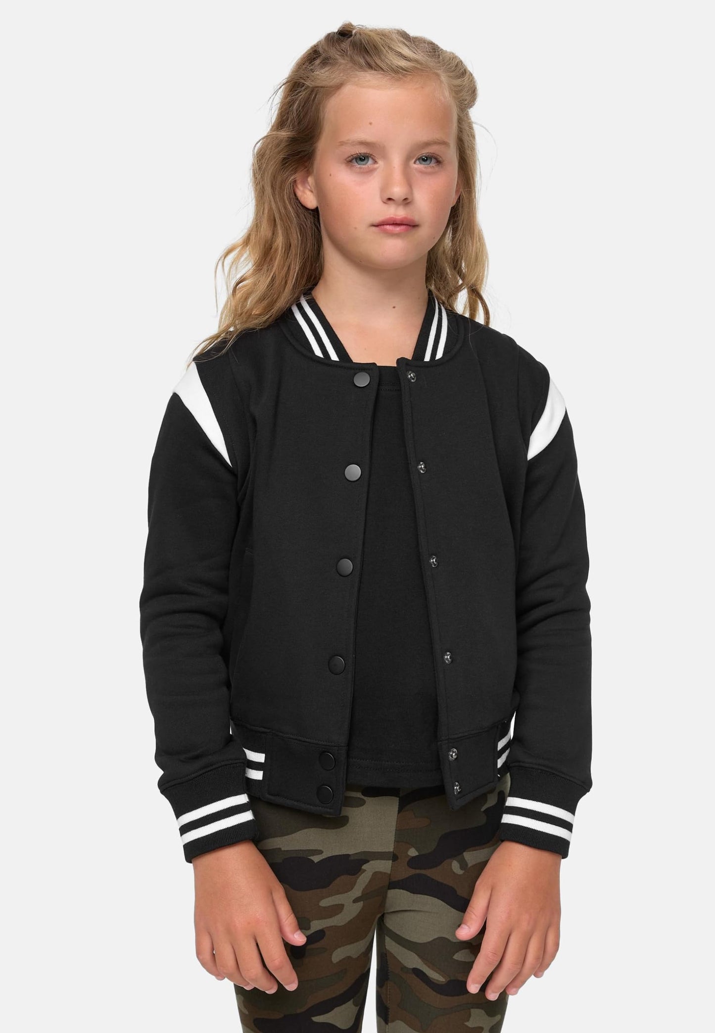 Urban Classics Girls' Inset College Sweat Jacket