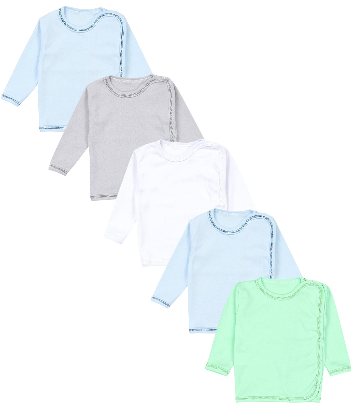 TupTam Unisex Baby Wickelshirt Langarm 5er Pack