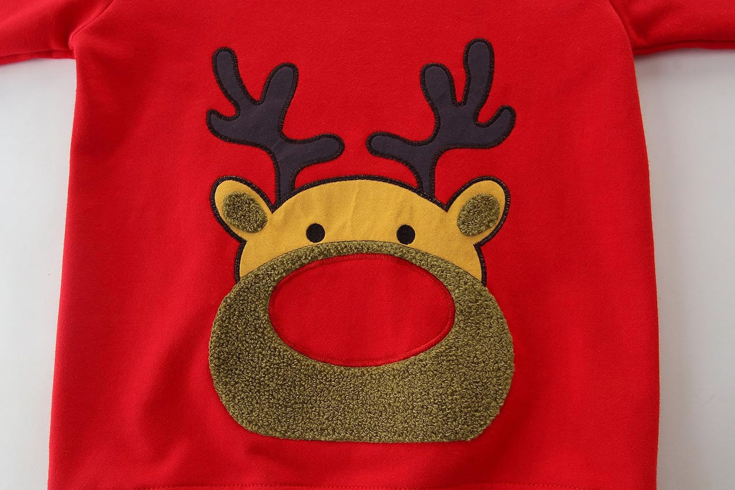 EULLA Kinder Mädchen Jungen Weihnacht Pullover Sweatshirt Weihnachtsoutfit Weihnachtspuli Christmas Xmas Rentier Weihnachtsmann Weihnachtskleidung 92 98 104 110 116 122