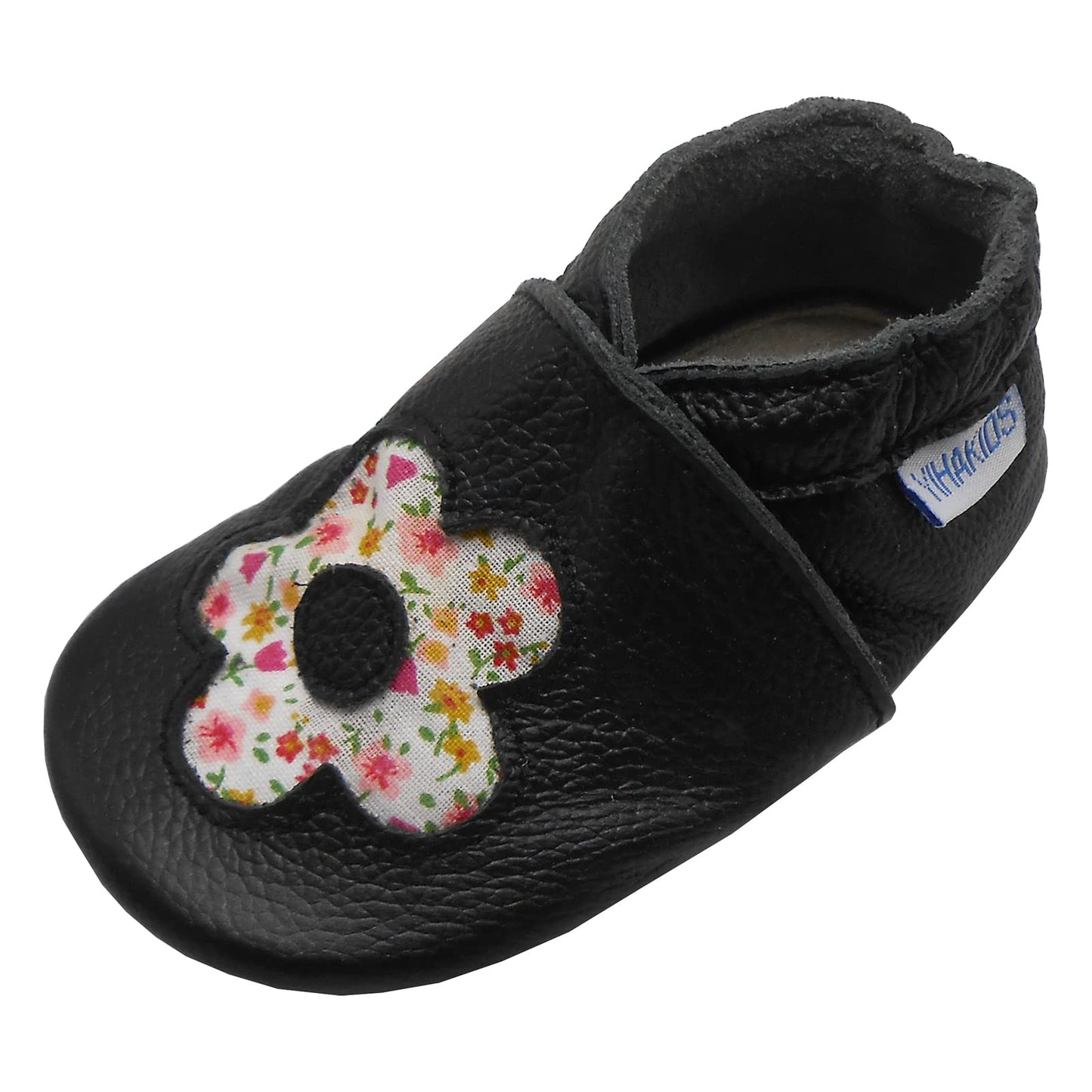 YIHAKIDS Krabbelschuhe Baby Lauflernschuhe Jungen Mädchen Weicher Leder Babyhausschuhe Kleinkind rutschfeste Lederschuhe mit Gummisohle für Baby 6-12 Monate 12-18 Monate 18-24 Monate