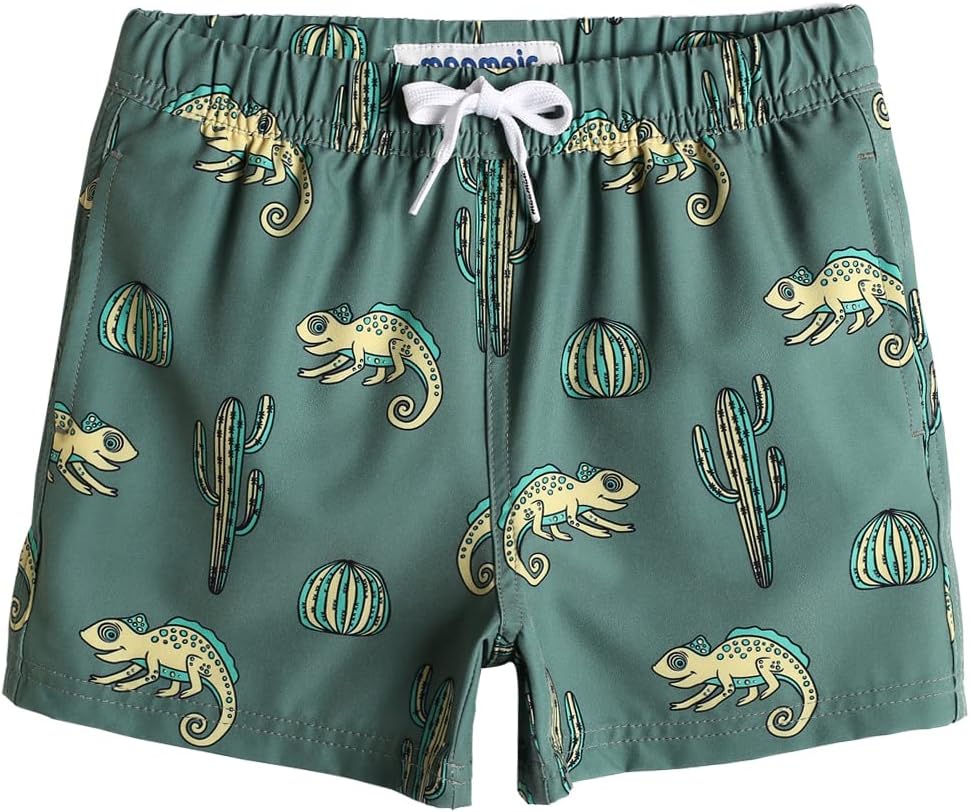 MaaMgic Jungens 4 Way Stretch Badehosen Schnelltrocknend Badeshorts mit Mesh-Futter Taschen und Verstellbarem Tunnelzug MEHRWEG