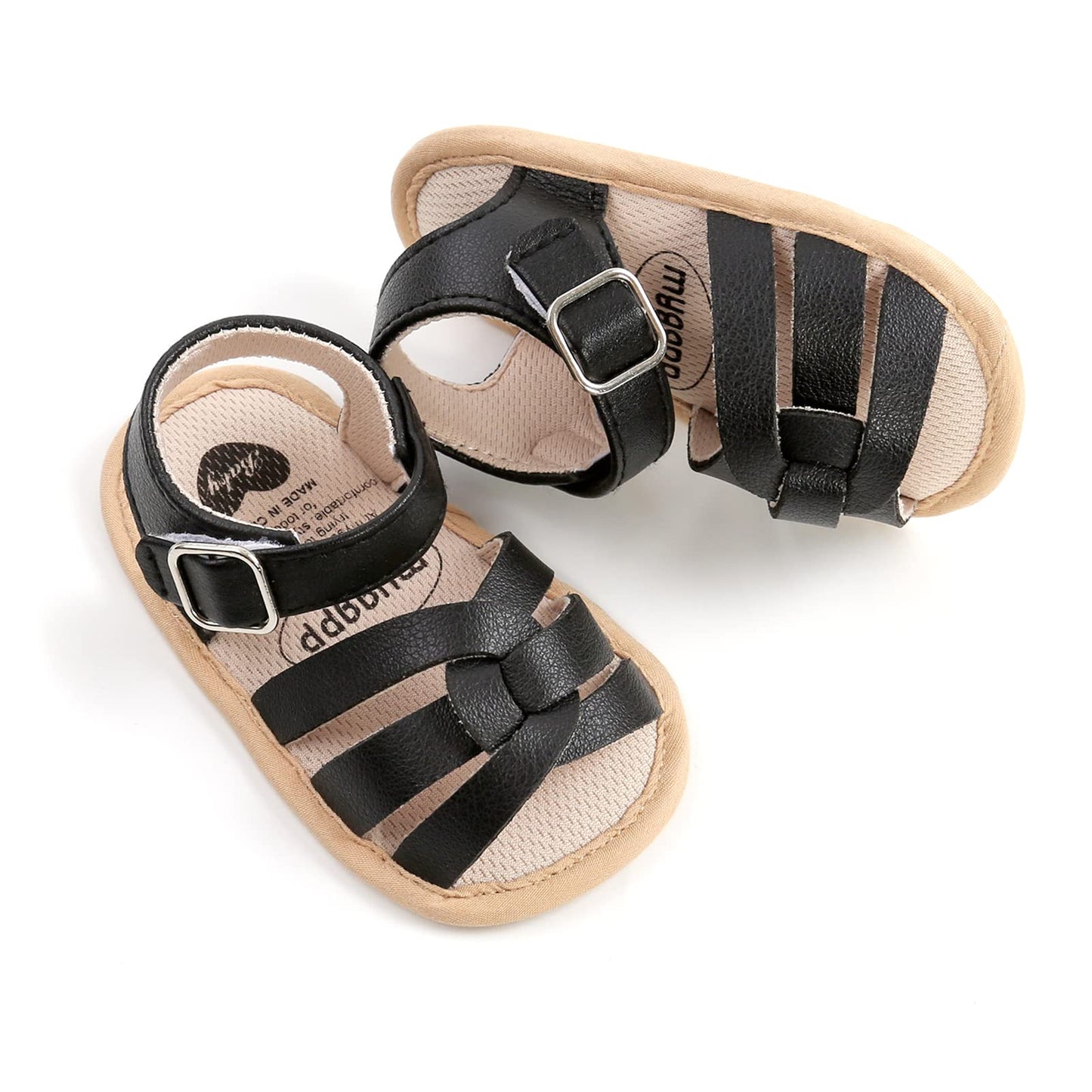 Babyschuhe RVROVIC Sandalen für Jungen und Mädchen mit weichem Sohlen, leichten Sommer-Schuhen und Schleifen-Knoten für Kleinkinder, ideal für den Outdoor-Gang.