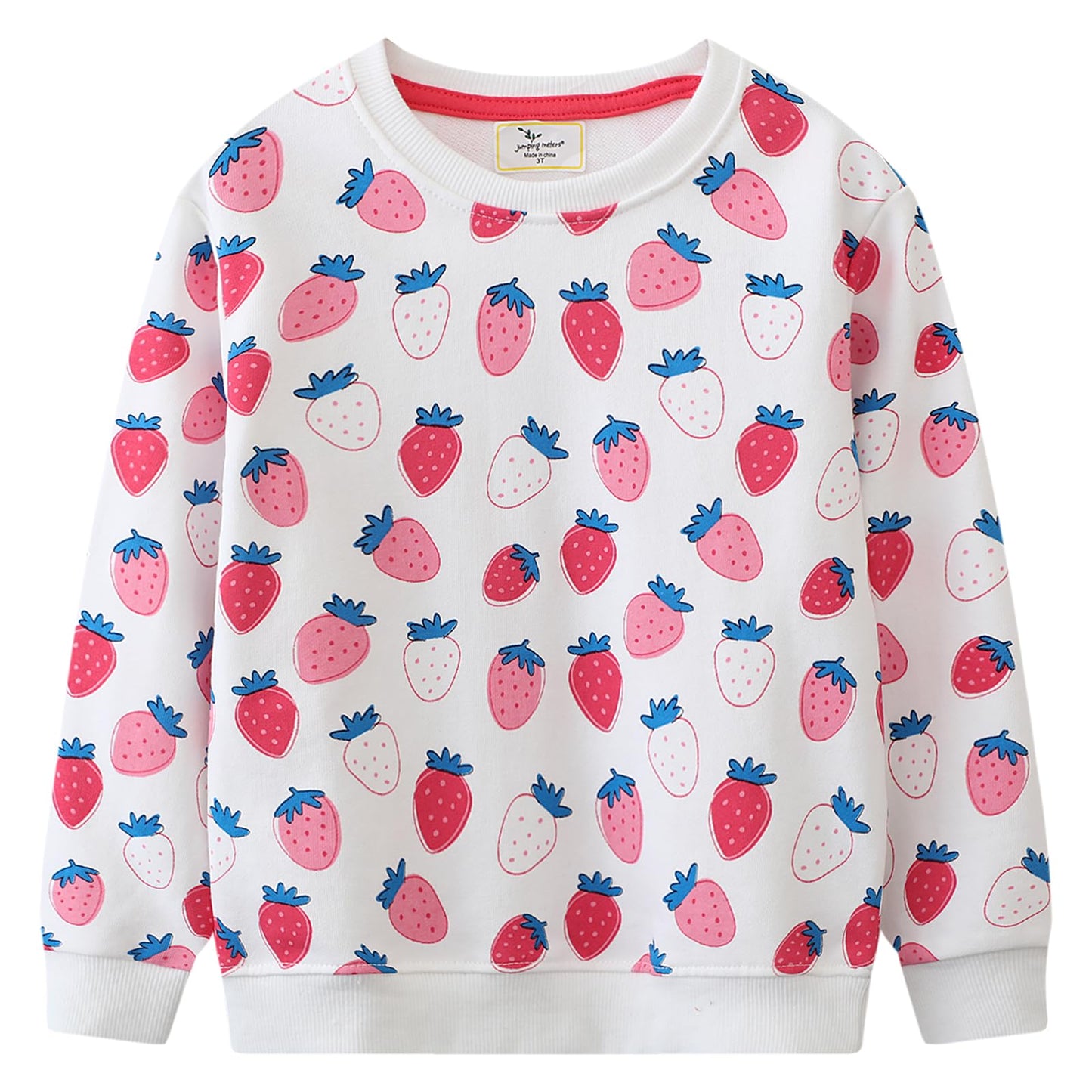 CM-Kid Sweatshirt Mädchen Langarm Pullover Kinder Shirts Baumwolle Warm Tops 1-7 Jahre Gr.92-122