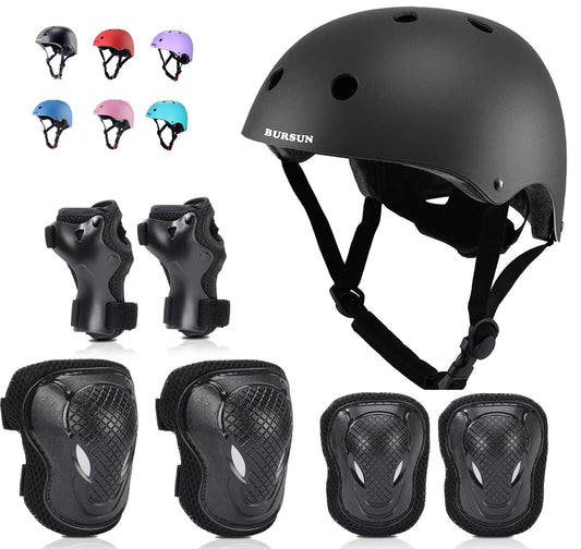 BURSUN Kinder Fahrradhelm Kinderhelm Skaterhelm für Alter 2-16 Jahre Jungen Mädchen, Kinderhelm für Fahrrad Roller Skateboard Scooter Roller Skating
