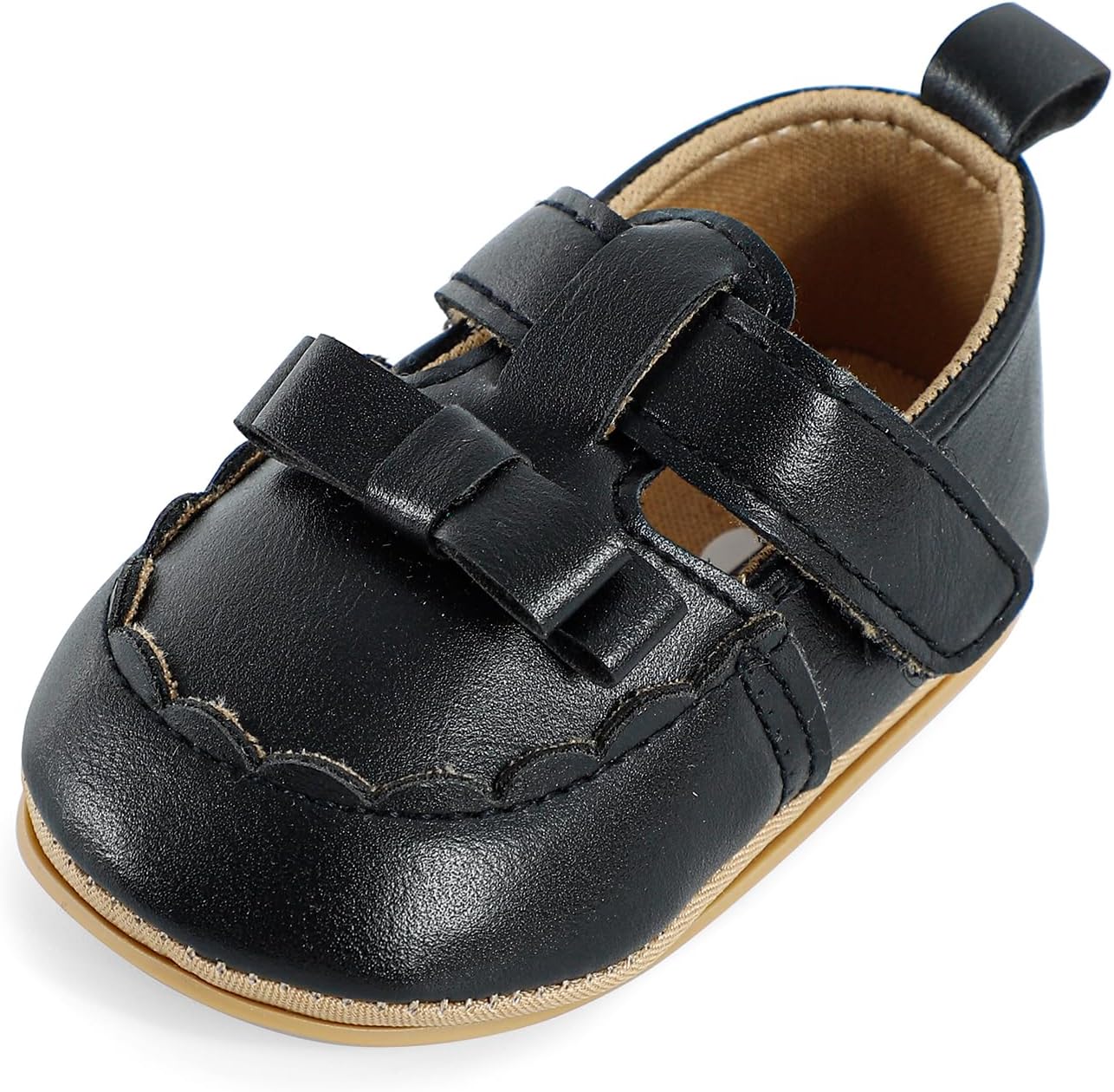 Cheerful Mario Baby Mädchen Schuhe Baby Ballerina Schuhe Lauflernschuhe Taufe Schuhe mit Bowknot PU Leder Babyschuhe