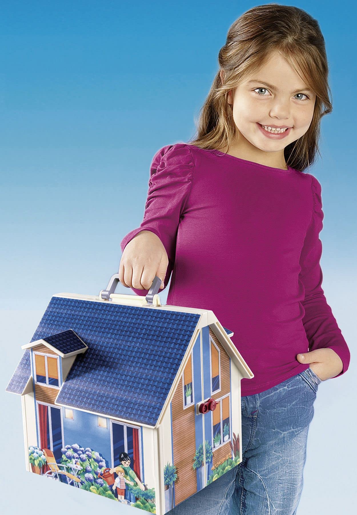 PLAYMOBIL | Dollhouse |Spielzeug für Kinder ab 4 Jahren | Mitnehm-Puppenhaus mit Griff | 70985