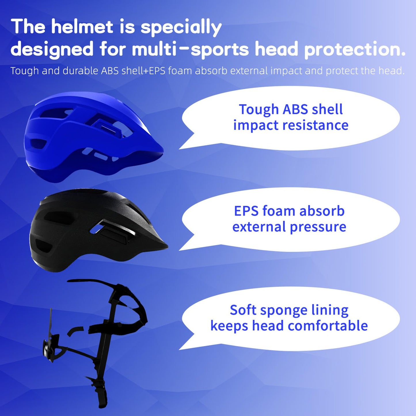 KORIMEFA Toddler Helmet Children's Bicycle Helmet Baby Multi-Sport Adjustable Helmet Sports Helmet Cycling Bicycle Scooter Skateboard Helmet Lightweight for Children Boys Girls from 2-8 Years Old
