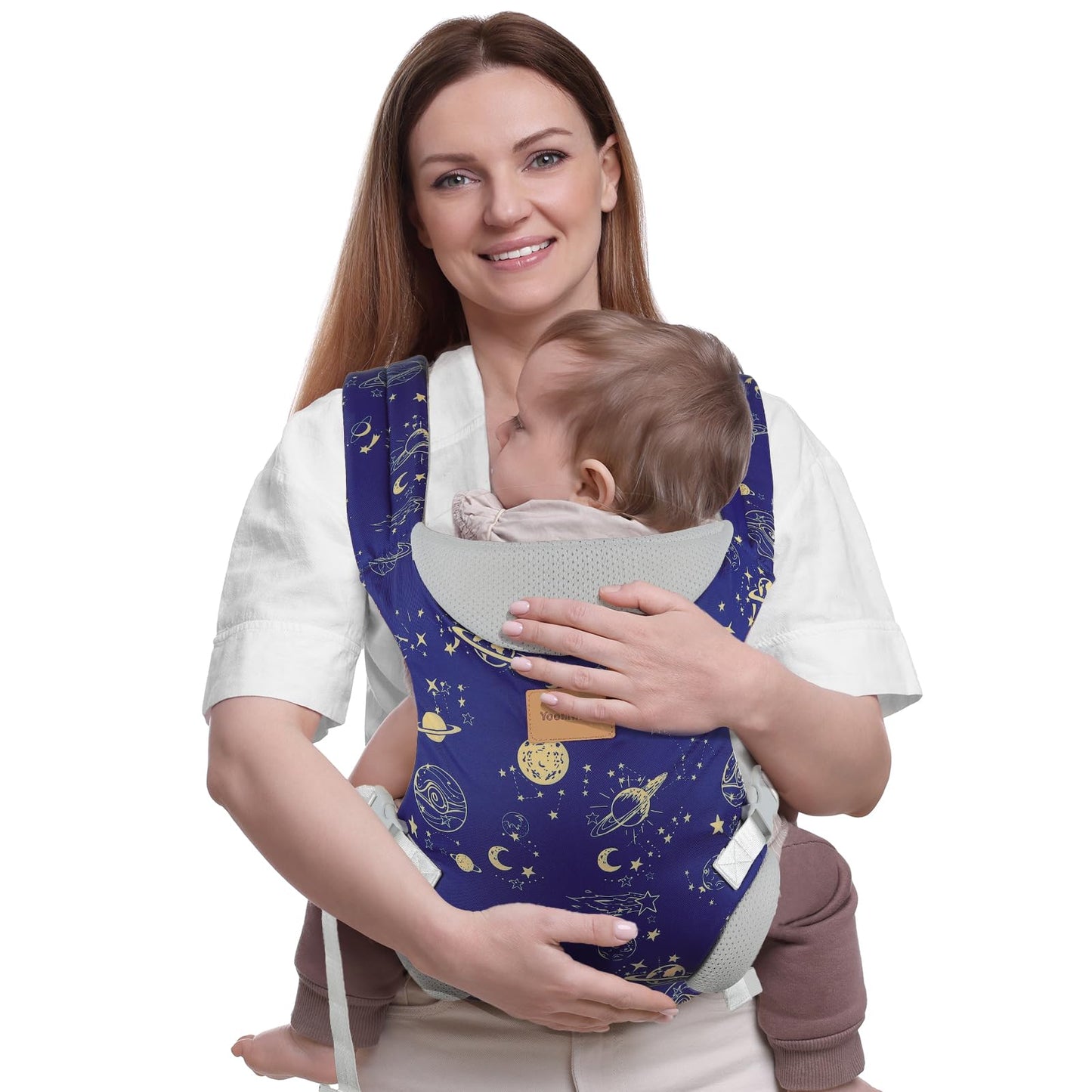 YooxArmor Babytrage für Neugeborene ab Geburt,Ergonomische gemütlich und leichtgewichtig Babybauchtrage mit Nackenstütze,Rückentrage Baby-Tragetasche Geeignet für 3-30 kg