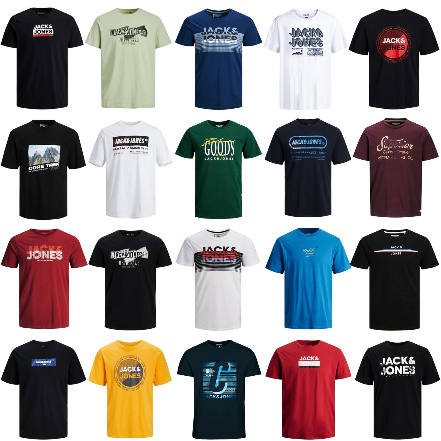 JACK & JONES Junior Kinder Jungen T-Shirt Kids Hoodie Sweatshirt Sweat Shirt Hood T 3er 4er 6er 9er