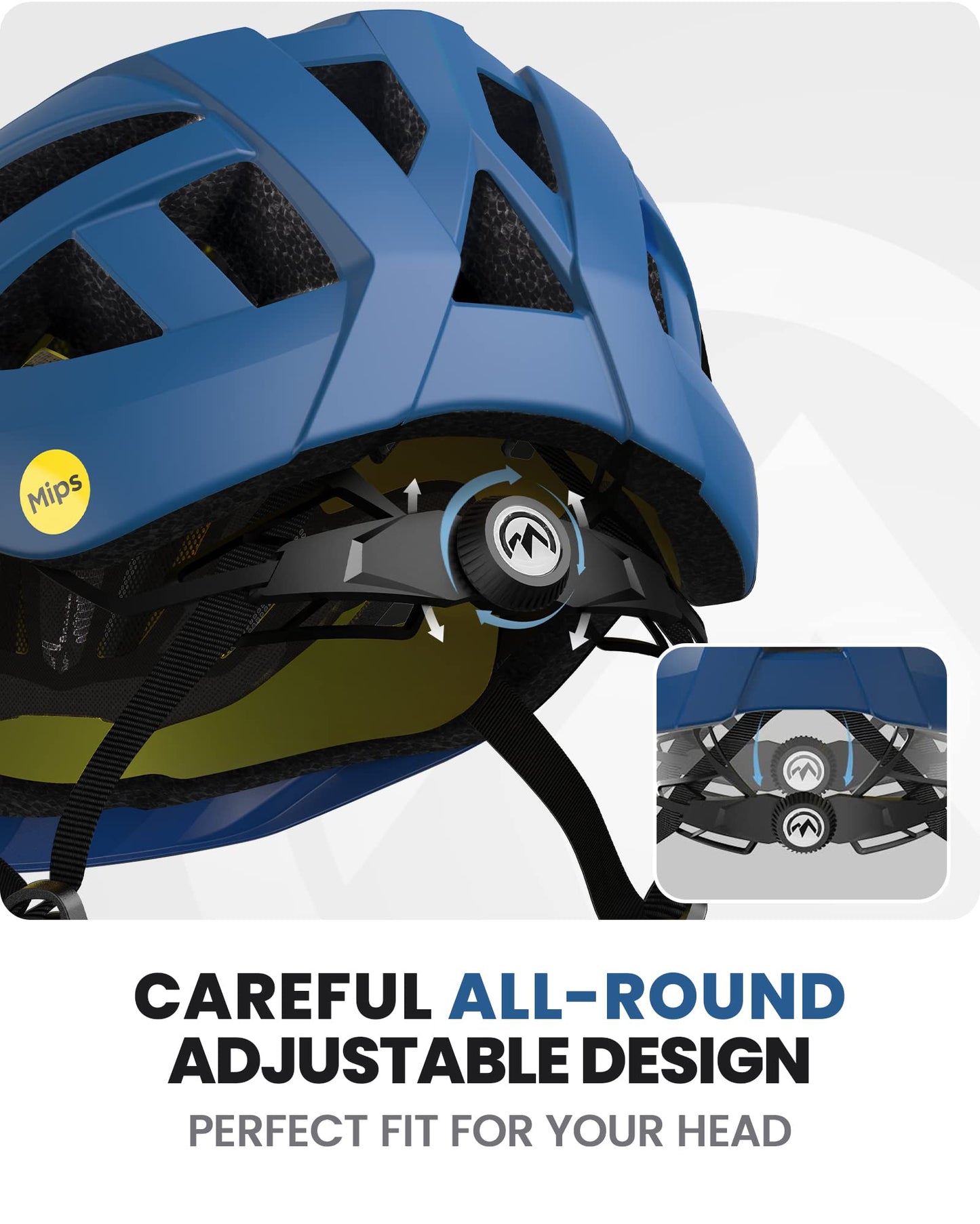 OutdoorMaster MIPS Fahrradhelm - Zwei herausnehmbare Innenfutter & Belüftung in Multi-Environment - Fahrradhelm in Mountain, Autobahn für Jugendliche & Erwachsene