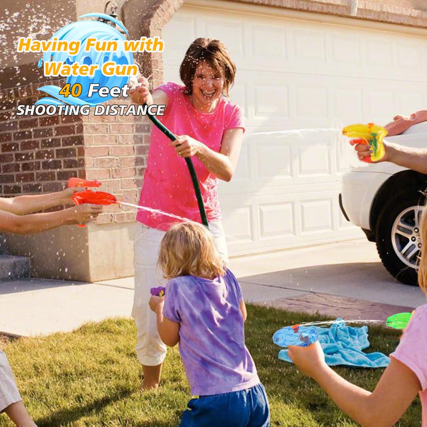 DERAYEE 12 Stück wasserpistole klein,Wasserspritzpistolen,Spritzpistole,Mini Wasserpistolen,Sommer Spielzeug Garten Pool Party Mitgebsel für Kinder