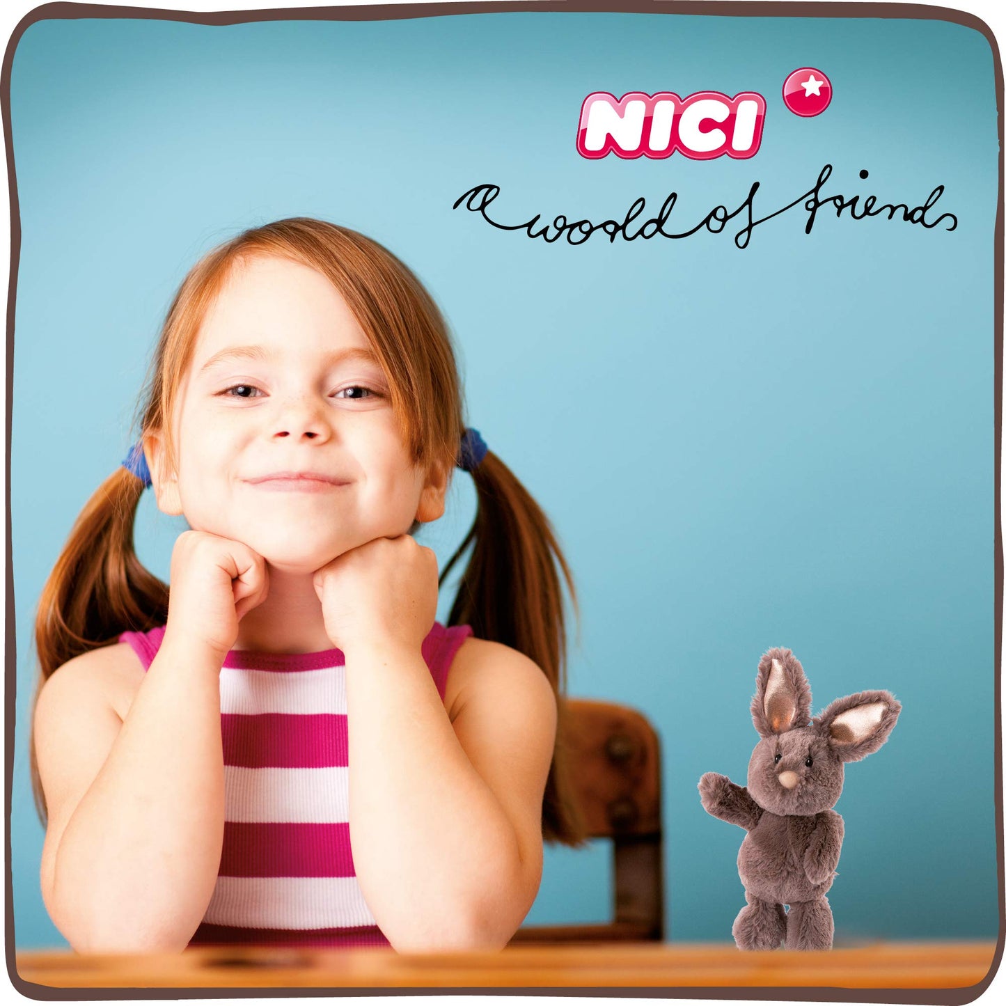 NICI 46333 Kuscheltier Hase Hellbraun 20cm – Plüschtier für Mädchen, Jungen & Babys – Flauschiges Stofftier zum Spielen, Sammeln & Kuscheln – Gemütliches Schmusetier