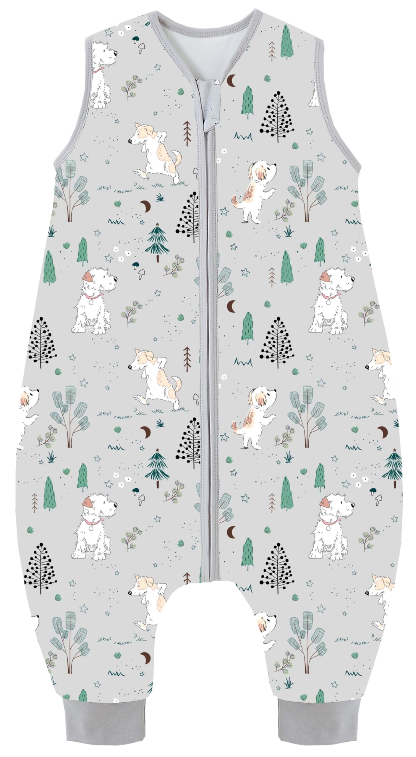Chilsuessy Baby Sleeping Bag with Legs, 2.5 Tog All-Season Sleeping Bag (CPC Certification) for Infants, Children, Dinosaur Park, 80 cm, Baby Height 90–100 cm