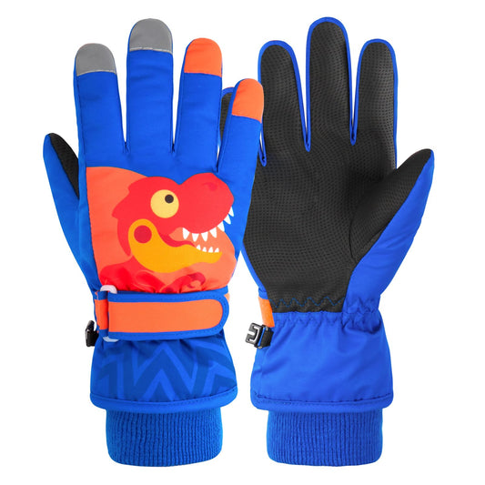 TRIWONDER Children's Ski Gloves, Thermal Fleece Gloves, Warm Winter Gloves for Boys and Girls