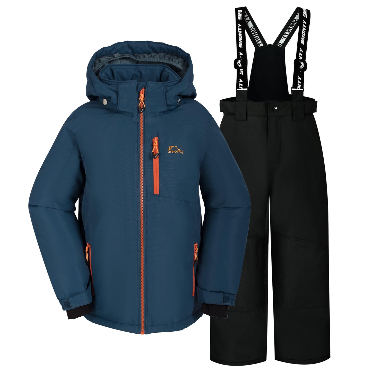 SMONTY SNOWER Boys' Snowsuit with Removable Hood, Ski Suit, Extra Warm, Winter Suit