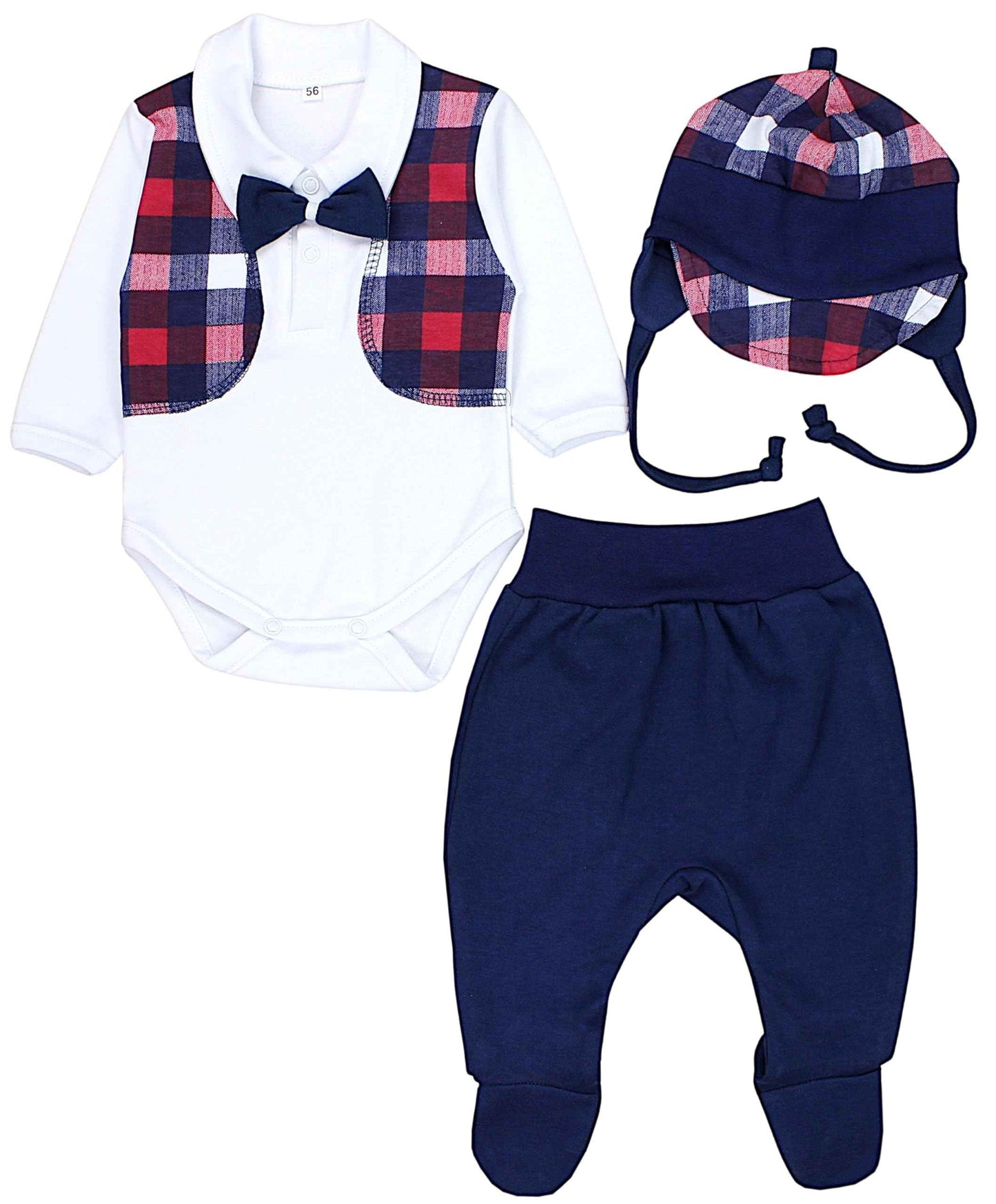 TupTam Baby Clothes Set Body Romper Hat Teddy Bear