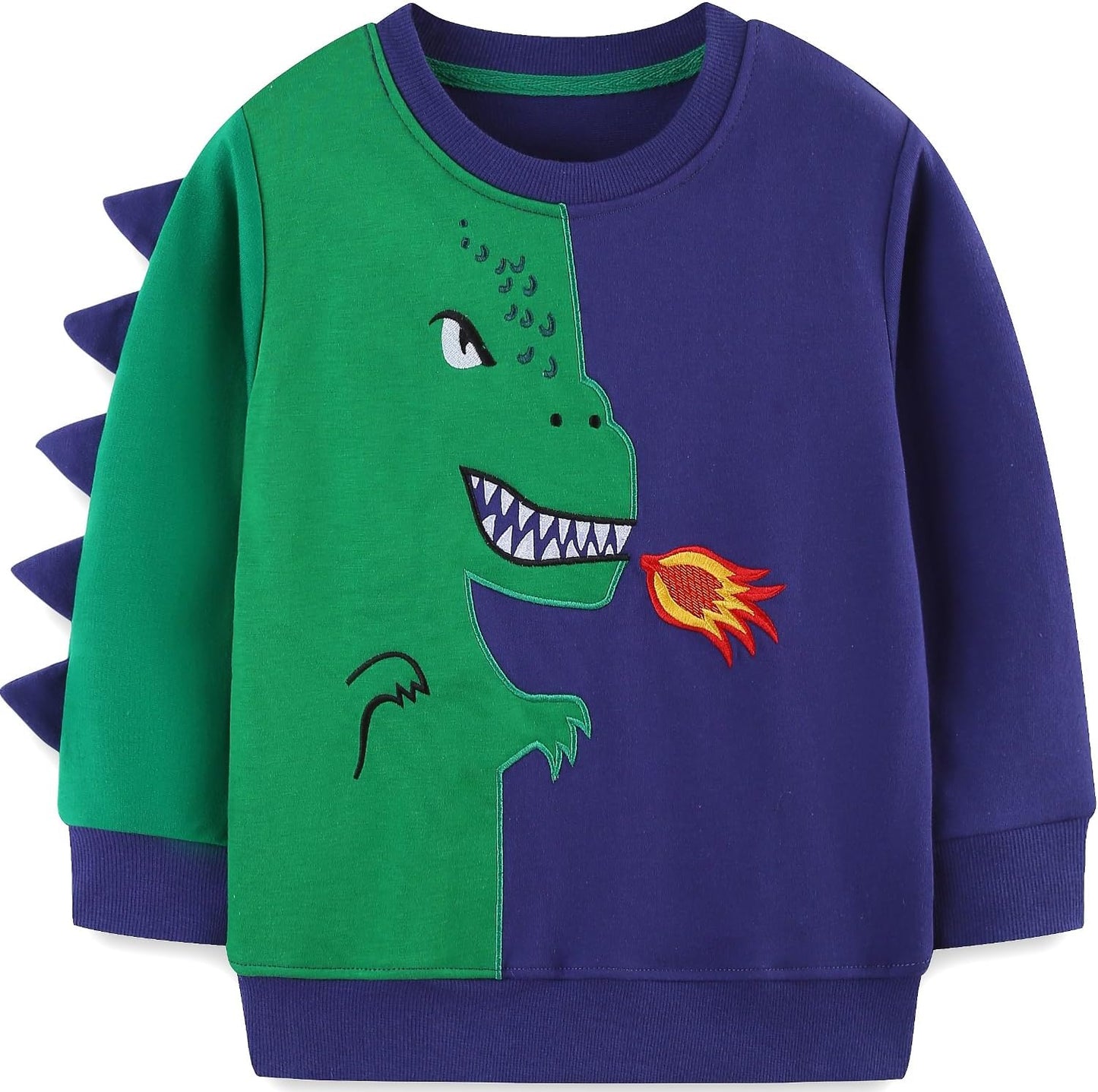 MUJOQE Jungen Sweatshirt Baumwolle Pullover Kinder Warme Langarm Shirt Activewear Tops 1-7 Jahre