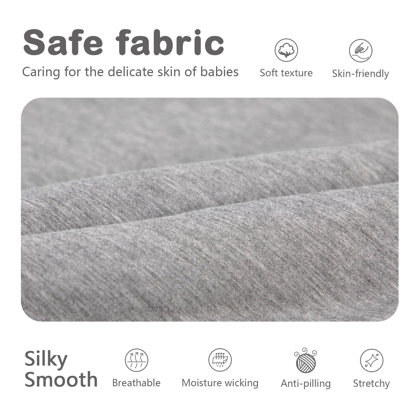 Mosebears Winter Sleeping Bag Baby 2.5 Tog, Bamboo Fibre Baby Sleeping Bag, Extremely Soft and Warm L (18-36 Months)
