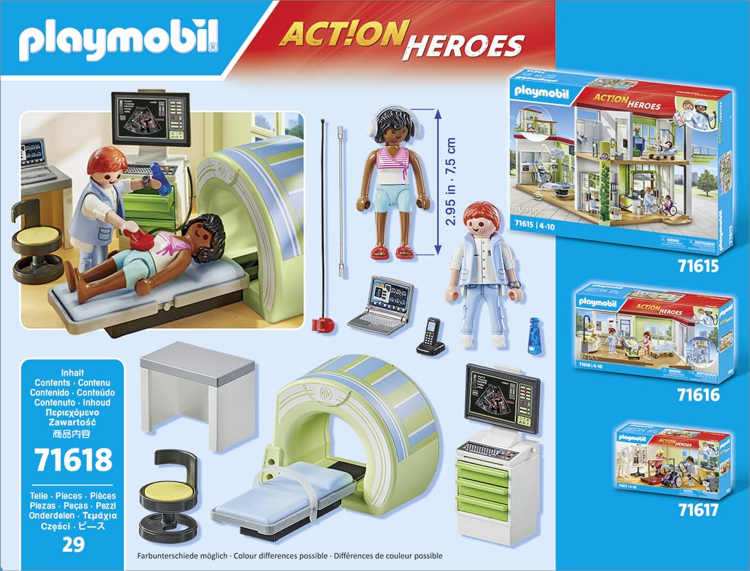 PLAYMOBIL | Action Heroes | Kinderarzt mit Teddybär | nachhaltiges Spielzeug für Kinder ab 4 Jahren | 71619