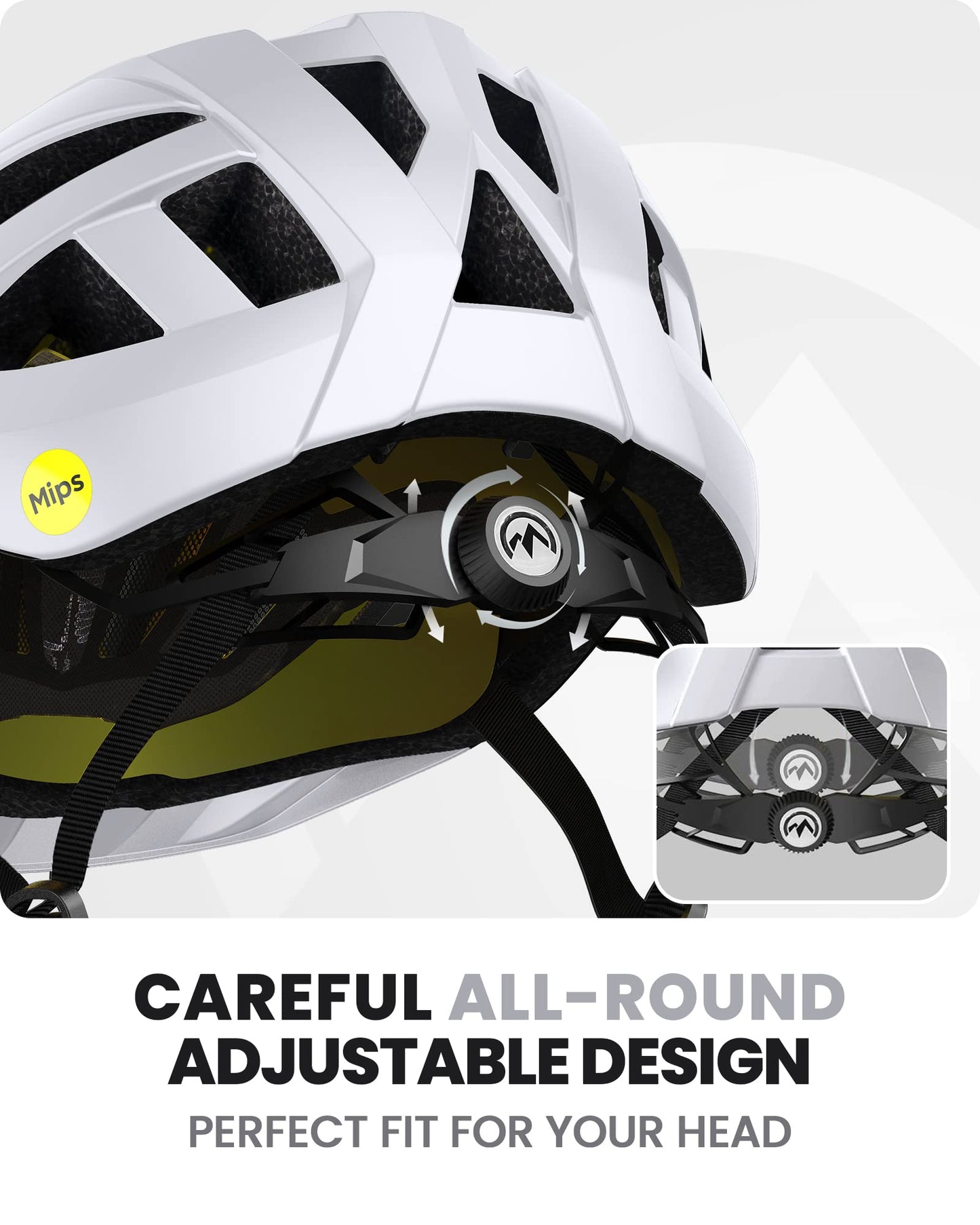 OutdoorMaster MIPS Fahrradhelm - Zwei herausnehmbare Innenfutter & Belüftung in Multi-Environment - Fahrradhelm in Mountain, Autobahn für Jugendliche & Erwachsene