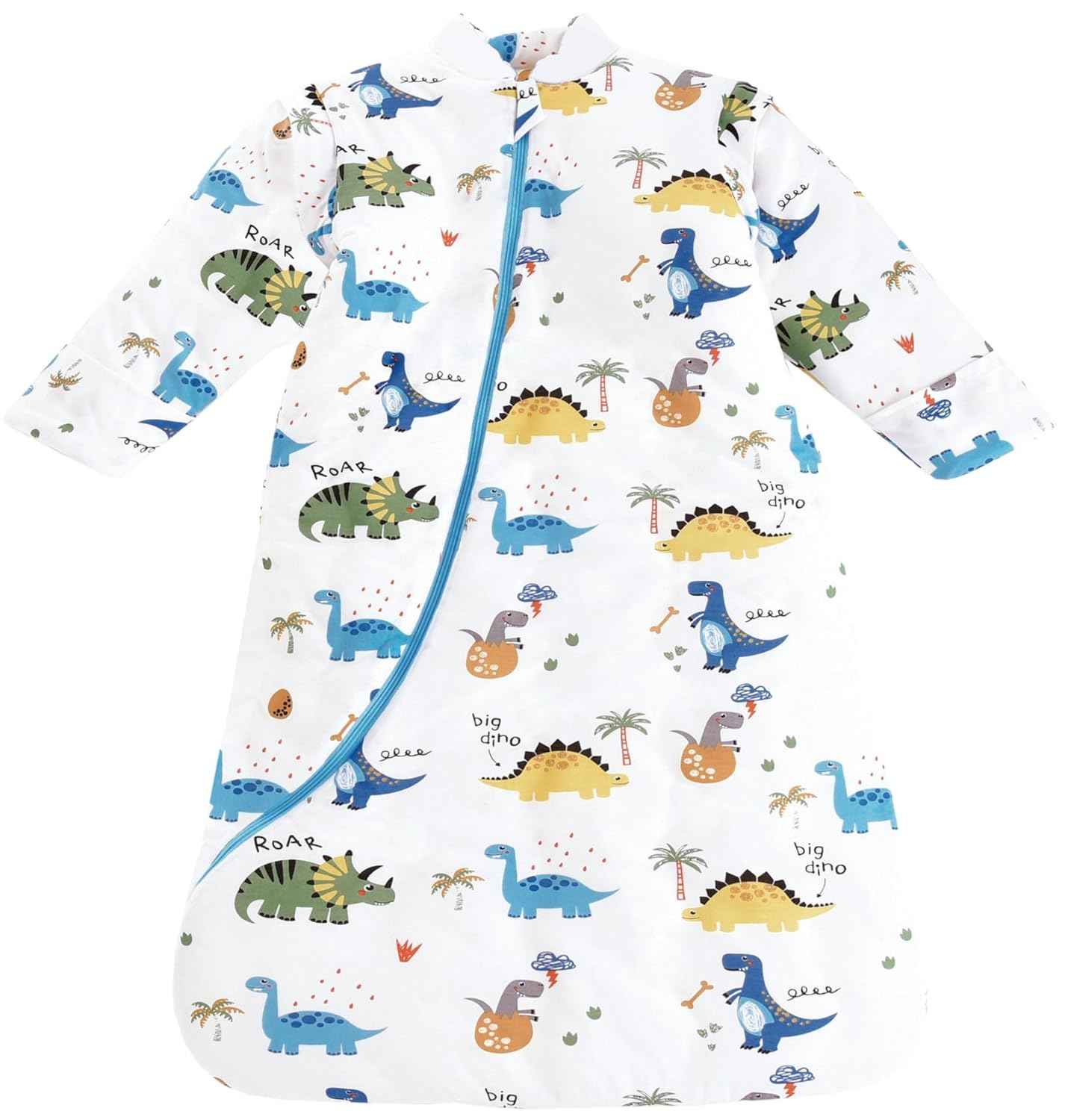 Chilsuessy Baby Sleeping Bag Winter, Removable Sleeves, Warm Lined 3.5 Tog Winter Sleeping Bags, Boys/Girls Sleeping Bag for Toddlers from 6 Months to 6 Years