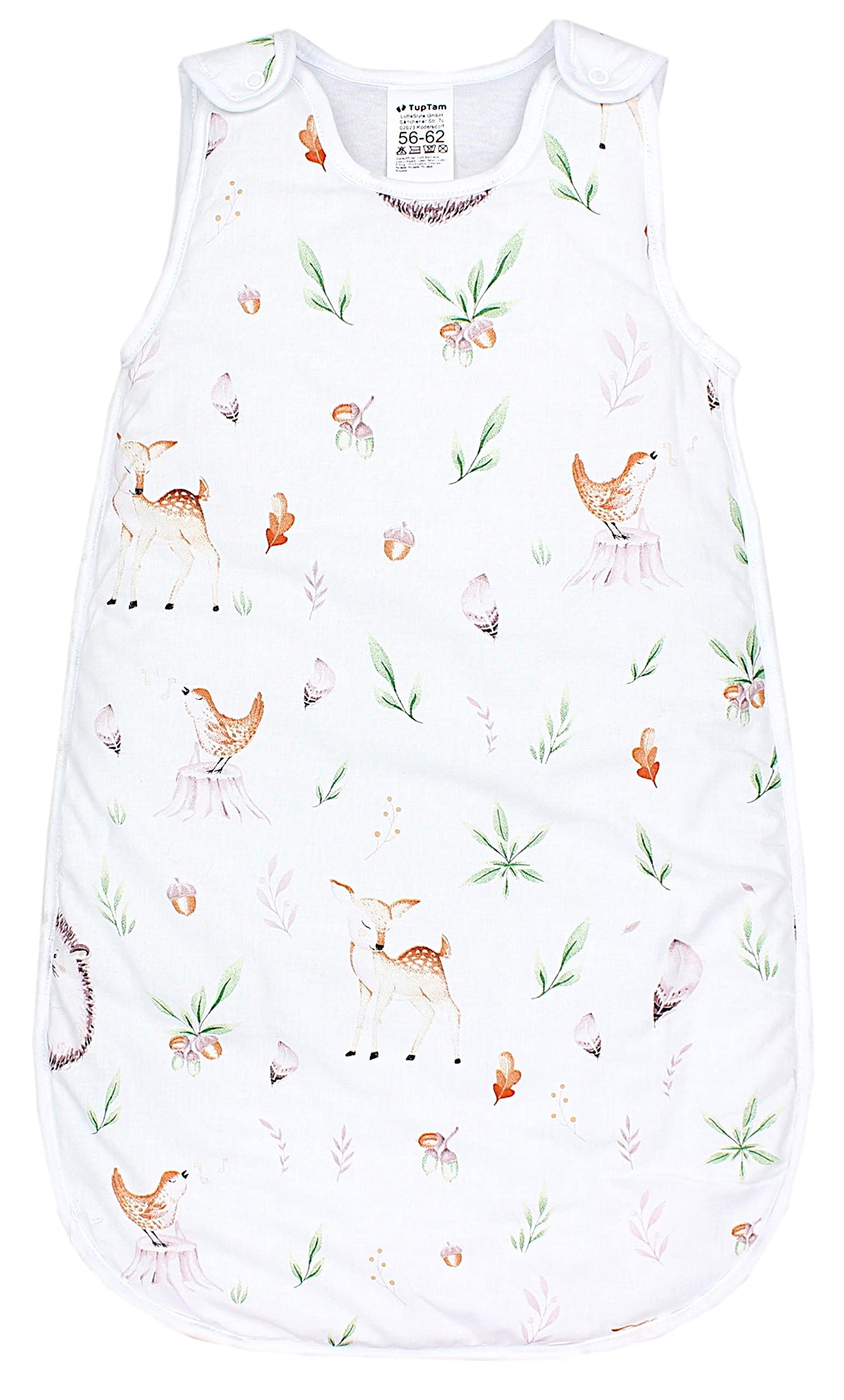 TupTam Baby Sleeping Bag 2.5 Tog - Oeko-Tex All-Year Sleeping Bag Children with Side Zip, Sleeveless