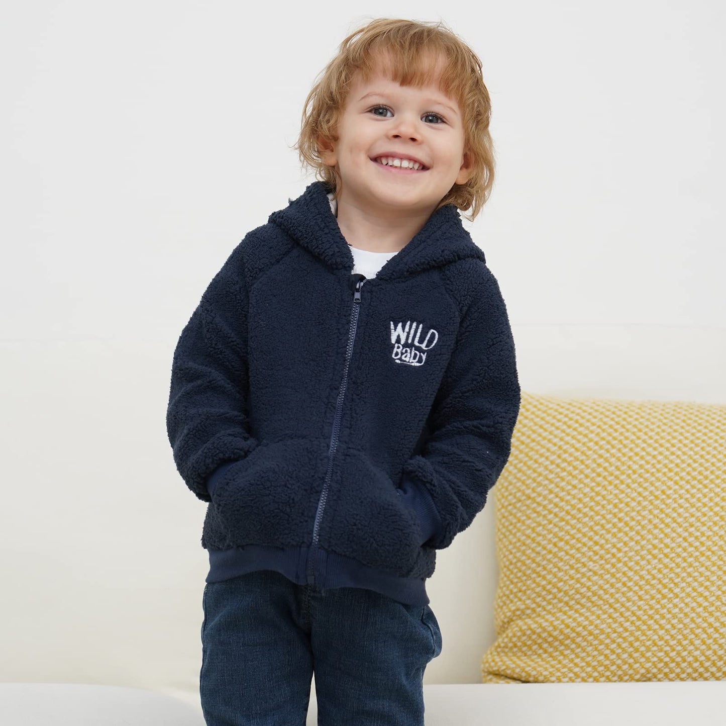 Gajaous Newborn Baby Girls Boys Fleece Hooded Jacket Zip Bear Coat Warm Winter Outwear