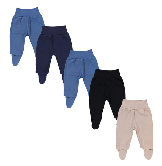 TupTam Baby Unisex Hose mit Fuß Bunte 5er Pack