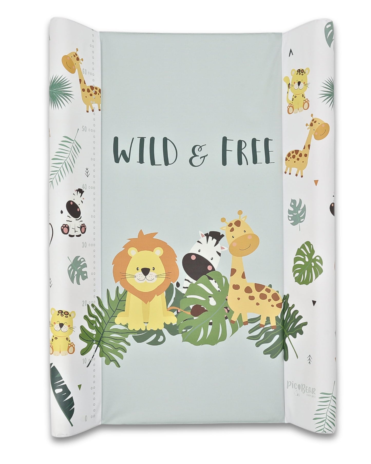 pic Bear Wickelauflage - hochwertige OEKO-TEX Wickeltischauflage - pflegeleichte Wickelunterlage - Auflage Wickelkommode - 85 x 72 cm - Sealife