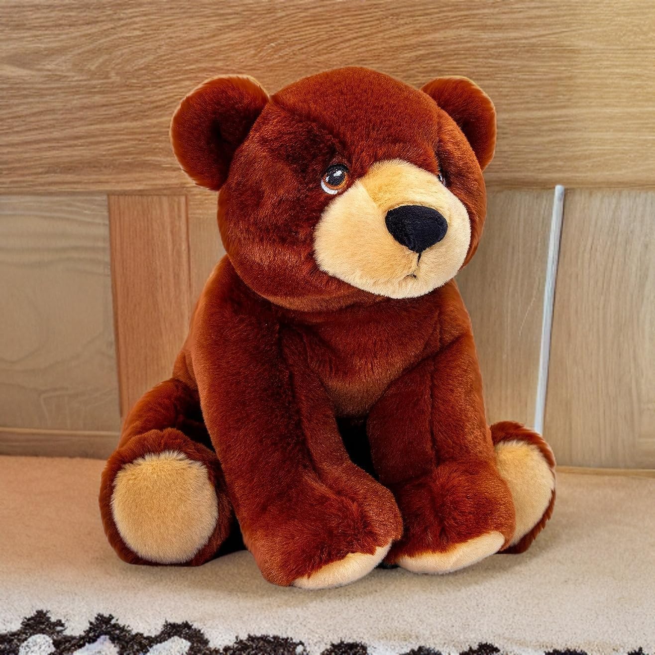 Deluxe Paws Plüsch, kuschelig, weich, Öko-Spielzeug, 100% recycelt (Kuh)