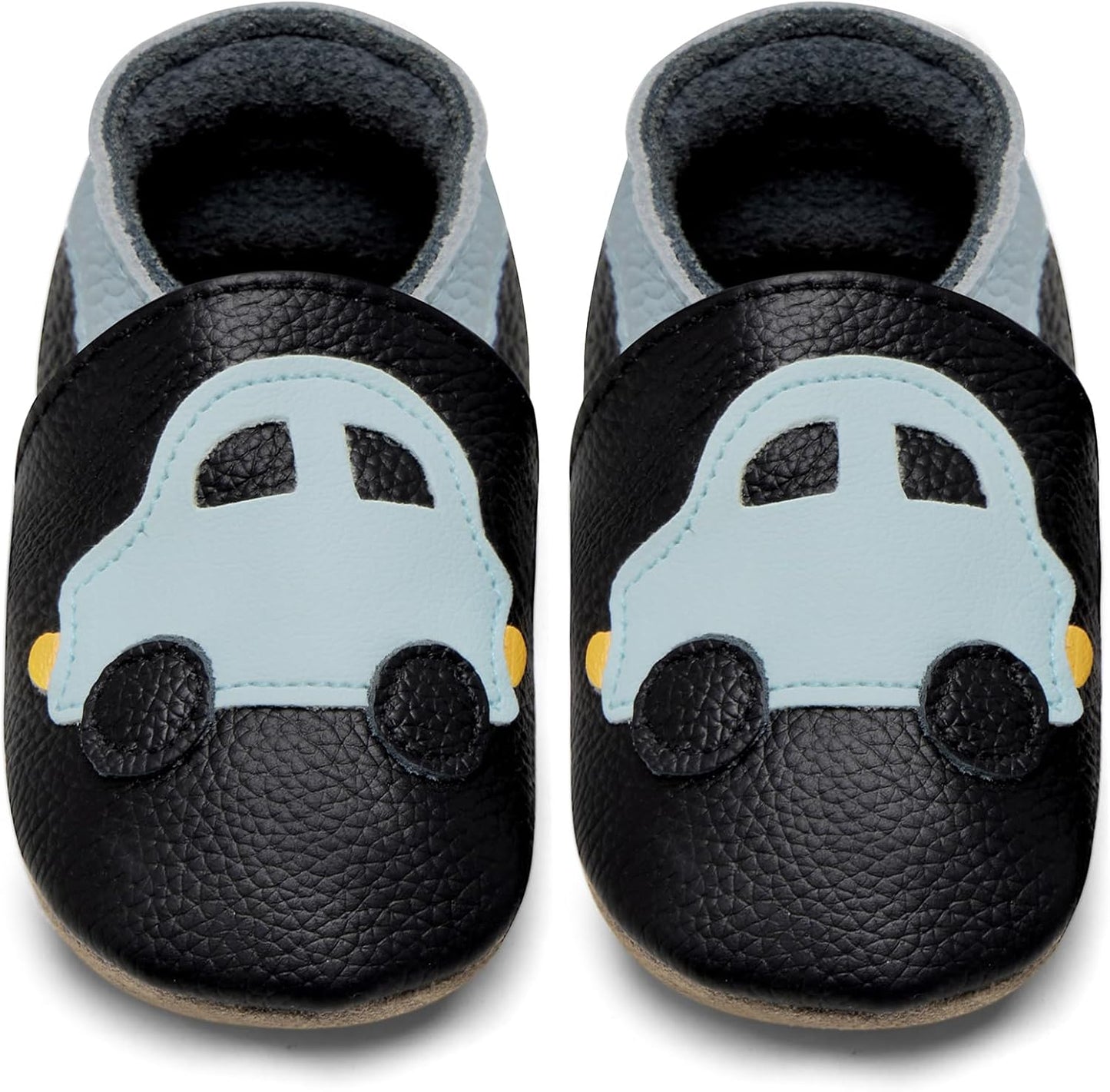 IceUnicorn Babyschuhe Krabbelschuhe aus weichem Leder für Jungen und Mädchen – Rutschfeste Lauflernschuhe für Kleinkinder