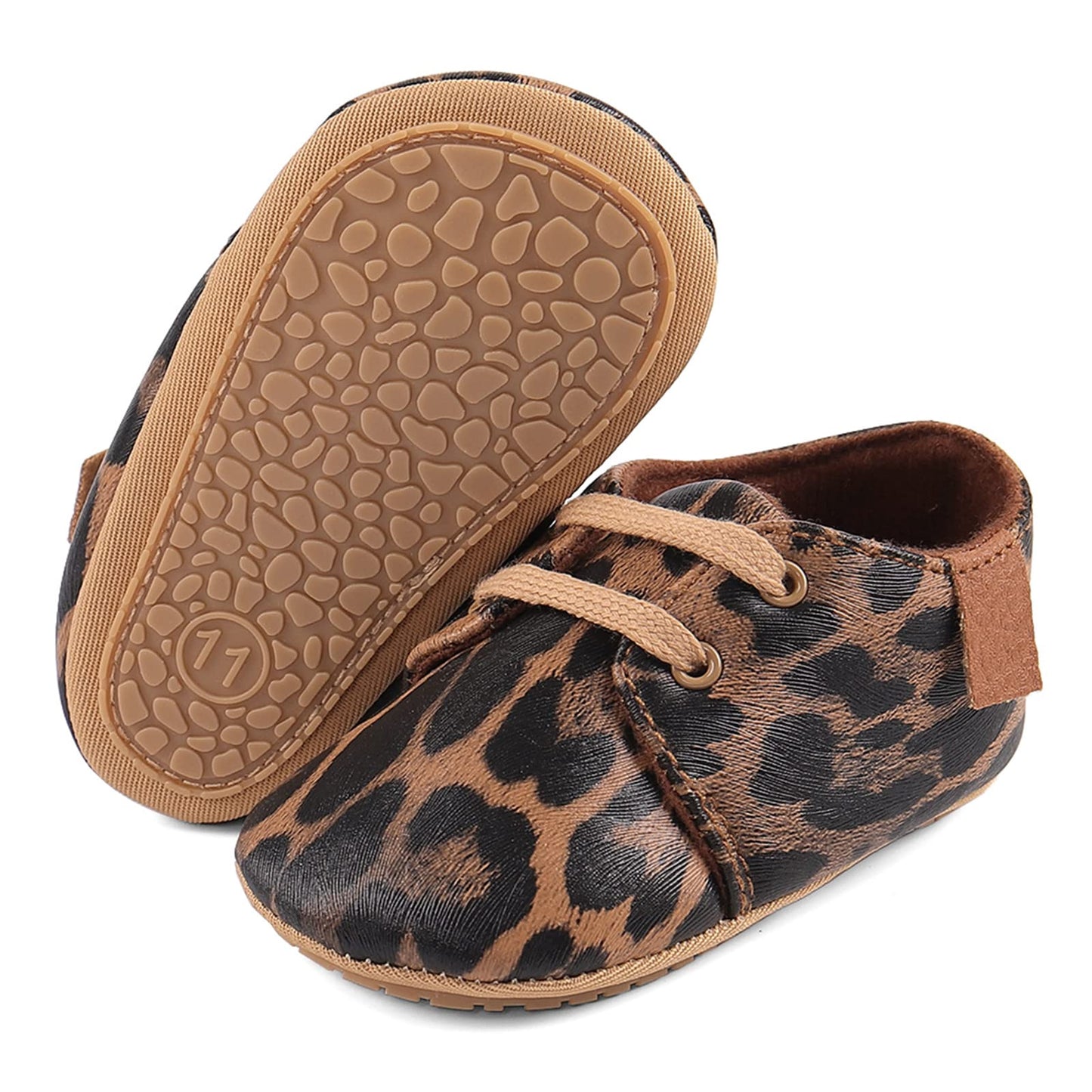 LACOFIA Baby Boy Girl First Walking Shoes Non-Slip Laces Crawling Shoes First Baby Shoes