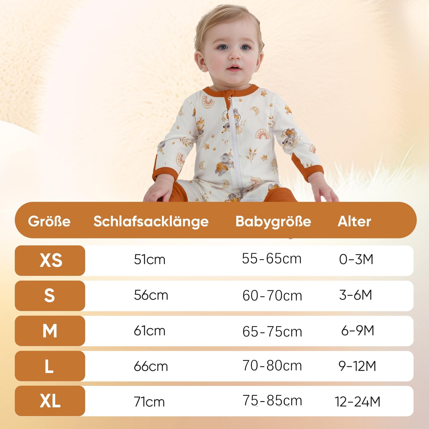 amo nenes 3er Pack Baby Strampler Neugeborene 0.5 Tog mit Füßen und Ärmel 100% Baumwolle Atmungsaktiv Baby Jungen Mädchen Overall, Baby Kleidung Langärmelige, 0-24 Monate