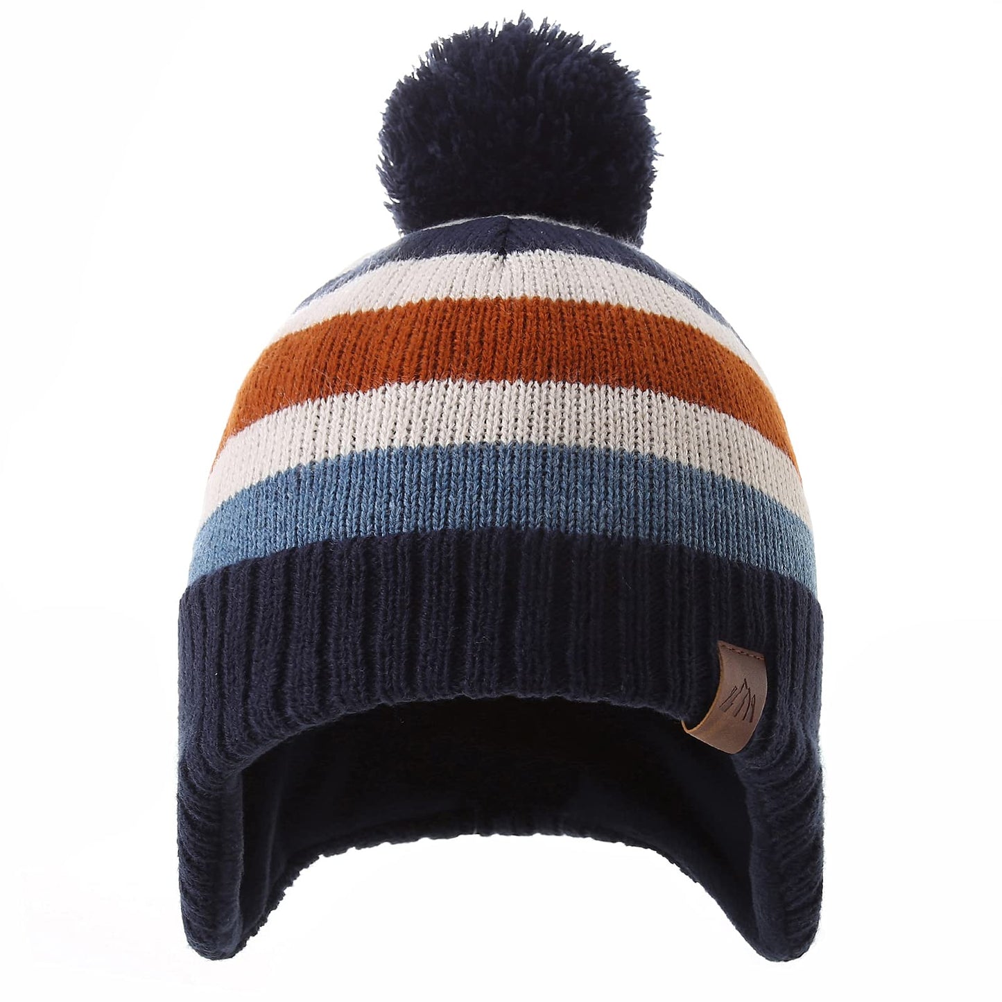 AHAHA Girls' Winter Hat, Earflap Beanie, Pompom Knitted Hats
