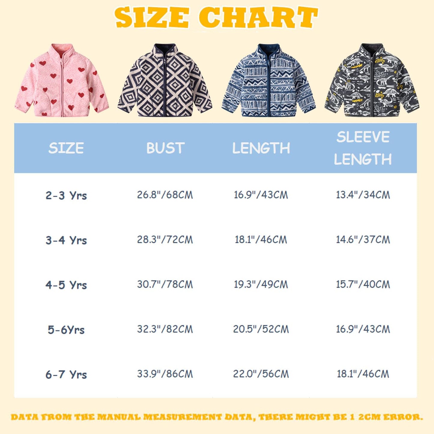 LUVCES Baby Jacket Boys Unisex Toddler Girls Kids Warm Fleece Jacket Full Zip Pullover Outerwear Sweatshirt