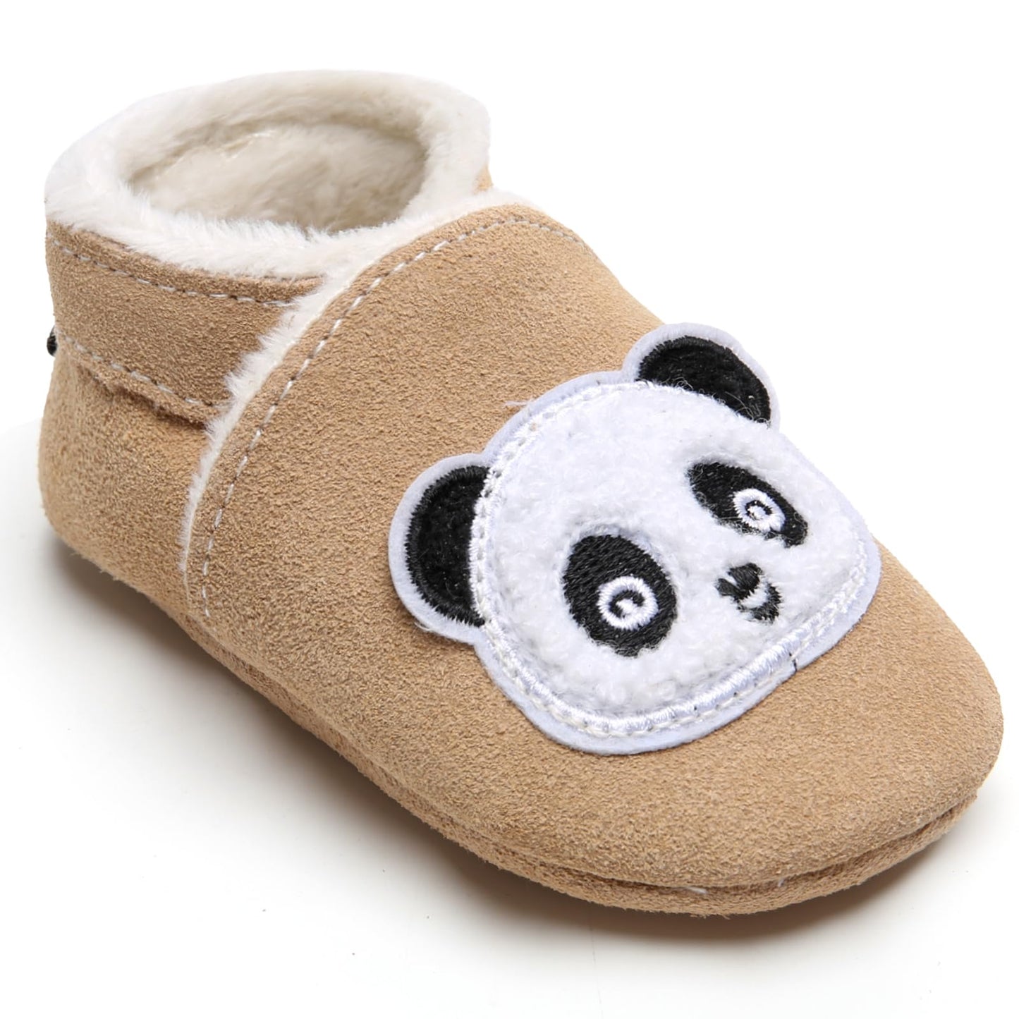 IceUnicorn Baby's Crawling Shoes, Winter First Walking Shoes, Baby Lined Leather Shoes, Soft Leather, Suede Soles, Leather Slippers
