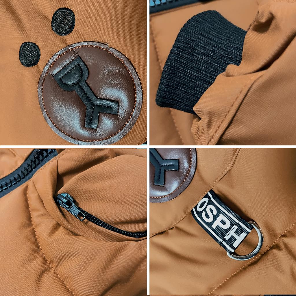 linboo Winter Jacket Children's Boys Warm Quilted Jacket Thick Coat Baby Winter Coats with Hood Ears Winter Children's Jacket Hooded Jacket 2-7 Years