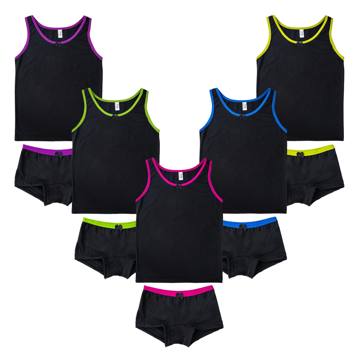 SAMILY girls' underpants undershirt set 10-pack underwear cotton