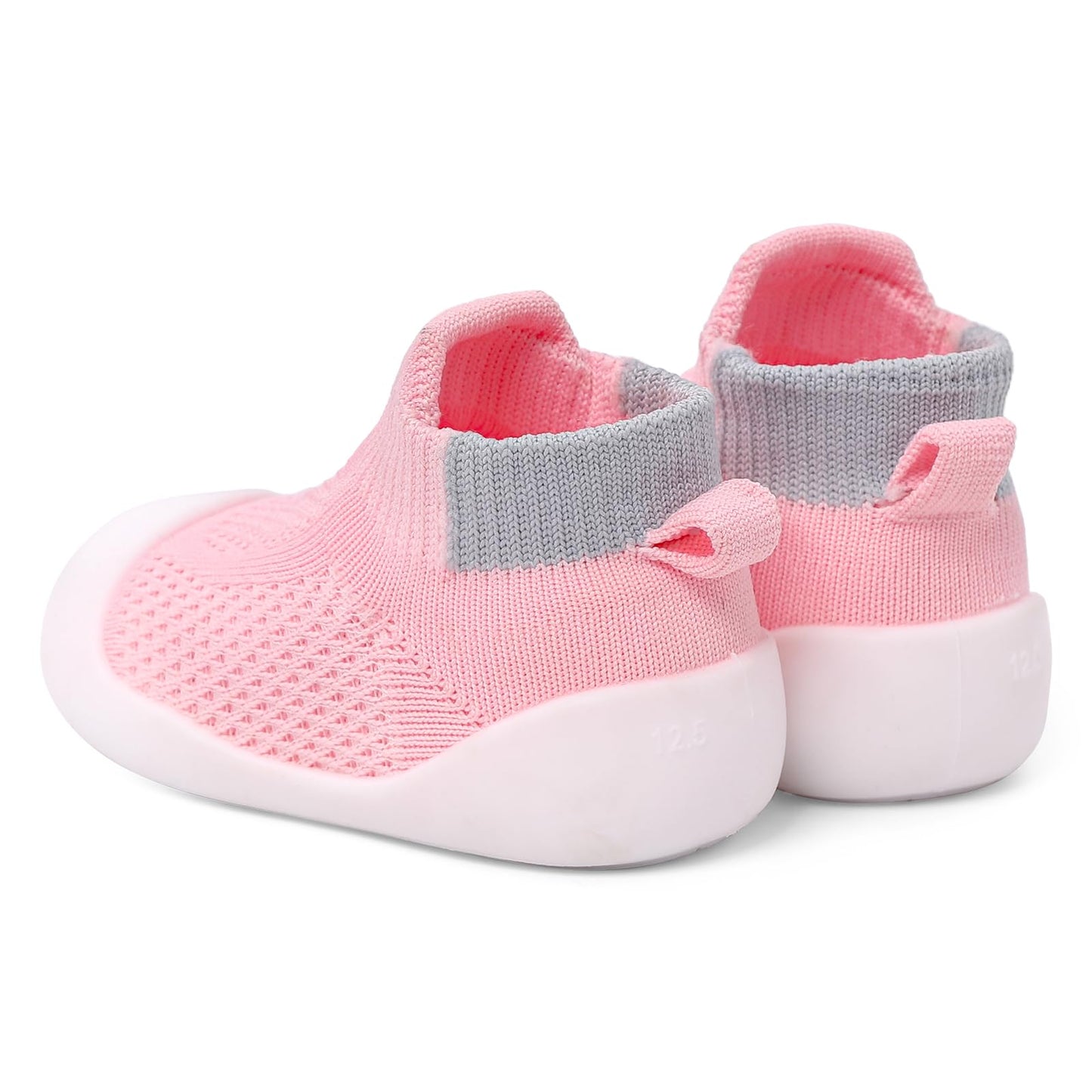 LACOFIA Babyschuhe für Mädchen und Jungen - Atmungsaktive Krabbelschuhe mit rutschfester Gummisohle für Kleinkinder