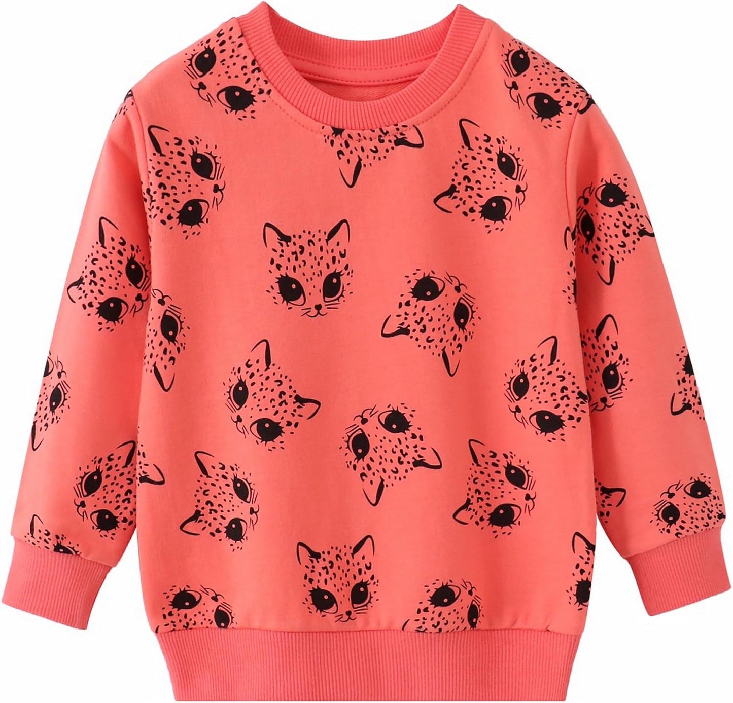 Gumyoss Sweatshirt Mädchen Pullover für Kinder Mädchen Baumwolle Sweater Kleinkind Mädchen Langarm Tops Alter 2-8 Jahre