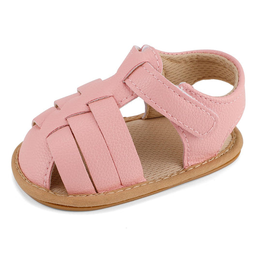 MASOCIO Baby Sandals Girls Baby Summer Shoes Baby Shoes Flat Rubber Non-Slip