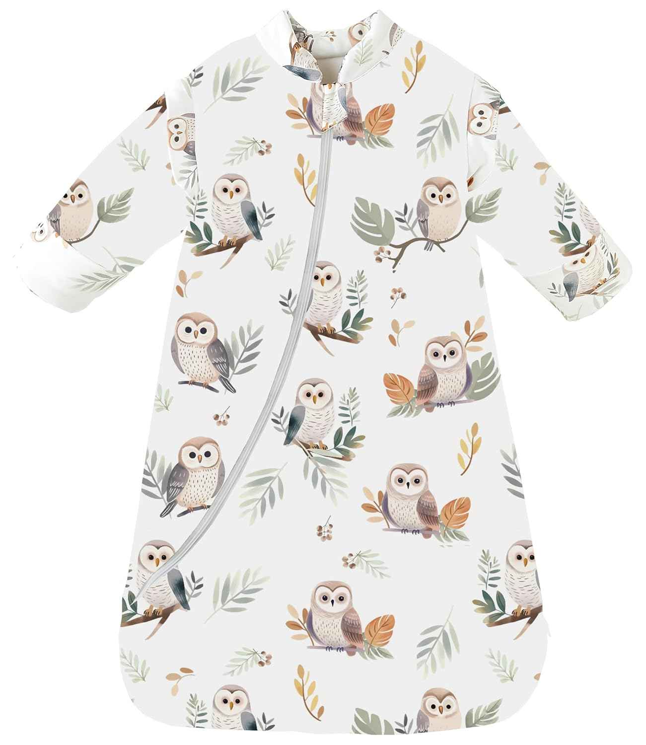 Chilsuessy Baby Sleeping Bag Winter, Removable Sleeves, Warm Lined 3.5 Tog Winter Sleeping Bags, Boys/Girls Sleeping Bag for Toddlers from 6 Months to 6 Years
