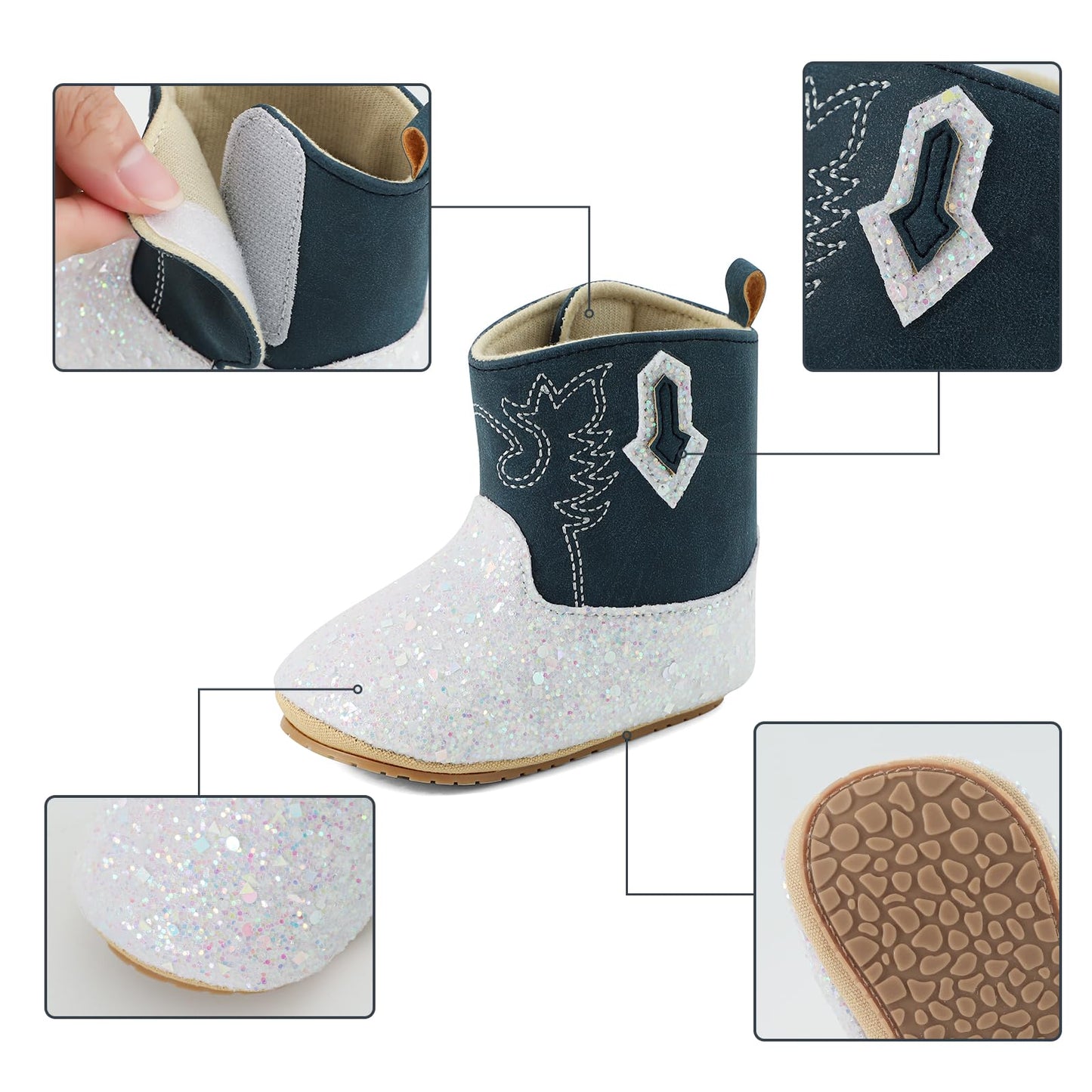 LACOFIA Baby Boys Girls Winter Boots Non-Slip Baby Winter First Walking Shoes Wellington Boots, Aa
