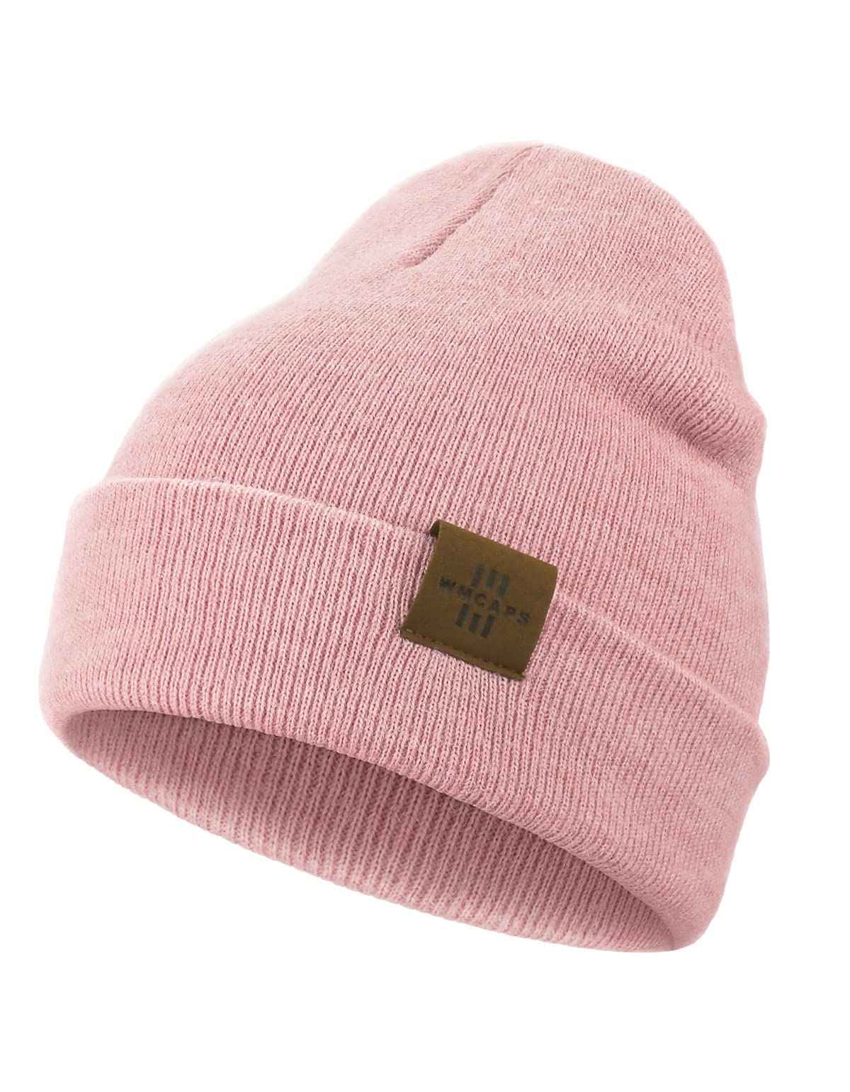 Wmcaps Mütze Kinder Jungen, Warme Weiche Wintermützen für Mädchen Kleinkind Baby, Doppellagige Strickmütze Kinder