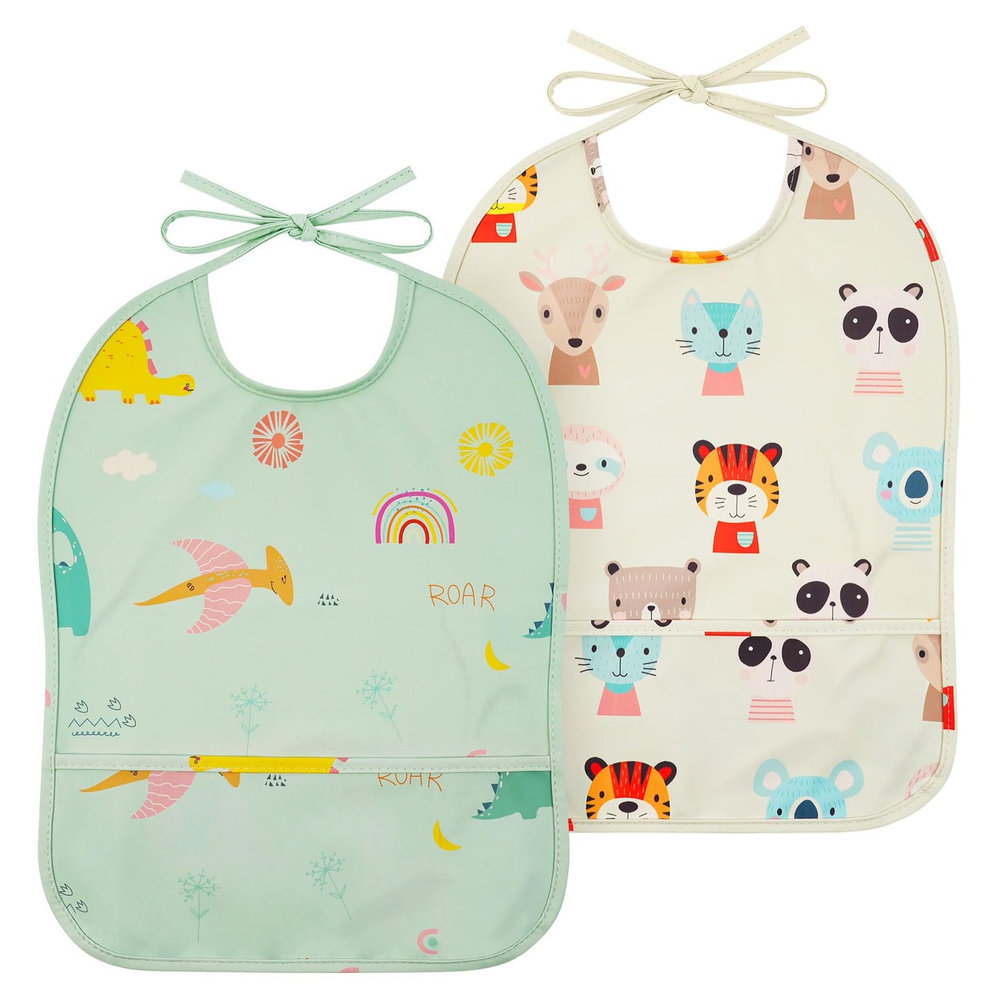 HOTUT Dirt-resistant baby bibs washable, baby bibs waterproof, baby eating bibs, baby bibs waterproof for eating, unisex baby bibs odor-resistant