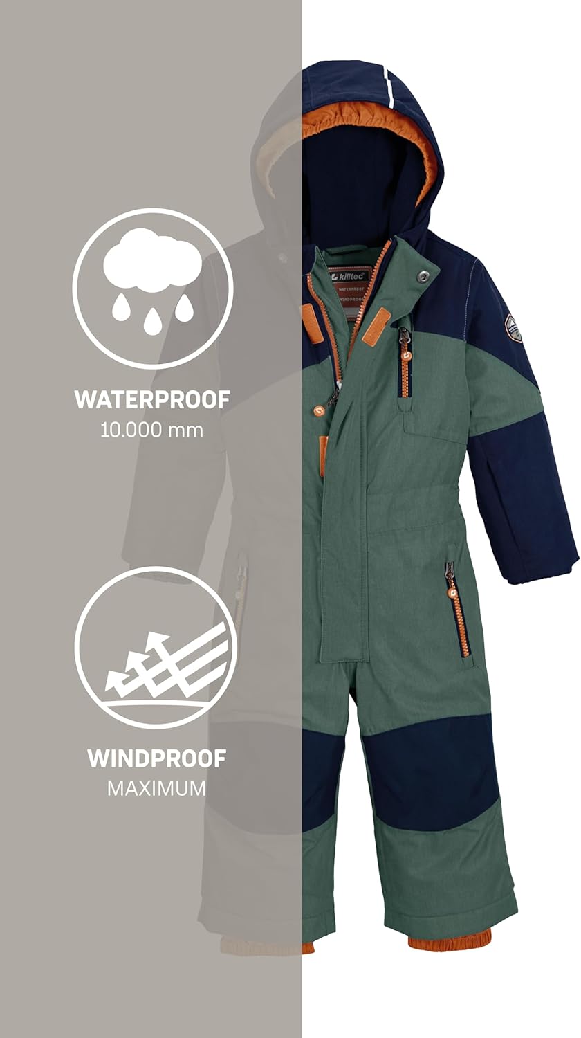 Killtec Kesley Mini Ski Overall/Snowsuit with Hood Unisex Children's