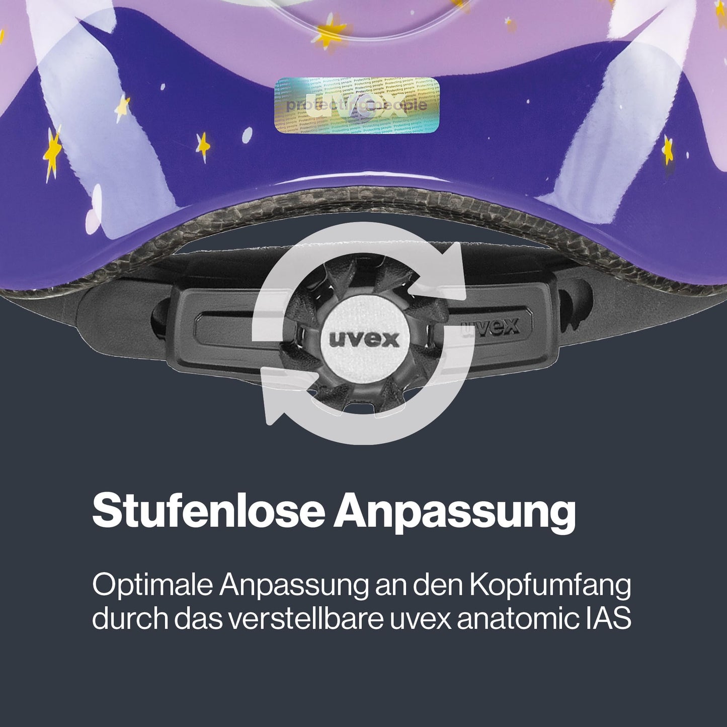 uvex Kid 2 - Leichter Fahrradhelm für Kinder - individuelle Größenanpassung - erweiterbar mit LED-Licht