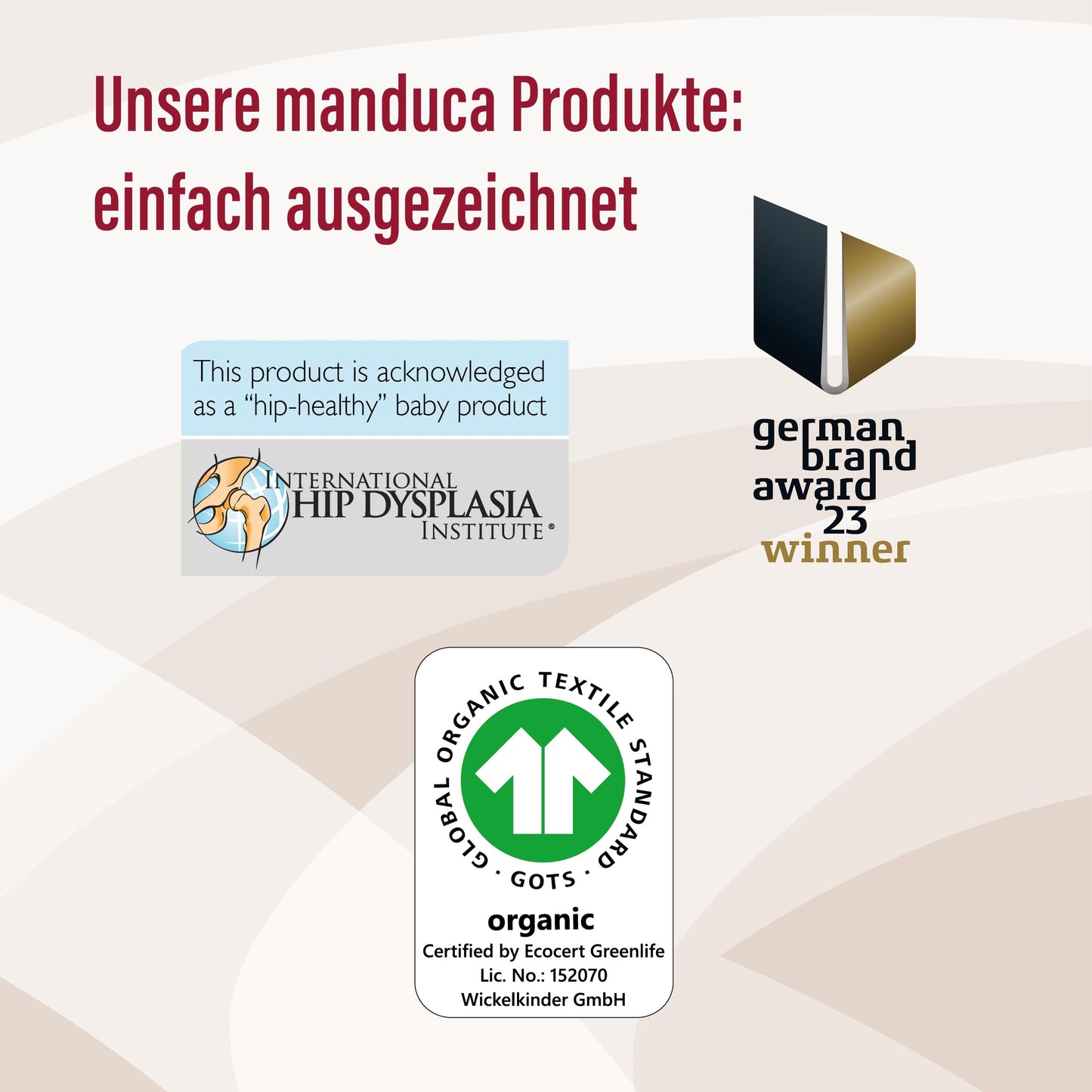 manduca Sling - Babytragetuch - Elastische Babytrage für Neugeborene von der Geburt bis zu 15 kg - Bio-Baumwolle - GOTS zertifiziert