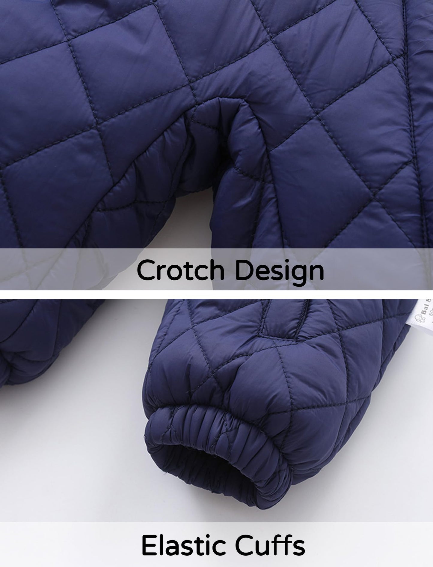 SEAUR Toddler Baby Winter Snowsuit Windproof One Piece Buffer Padded Romper Warm Hooded Outerwear for Baby 6-24 Months