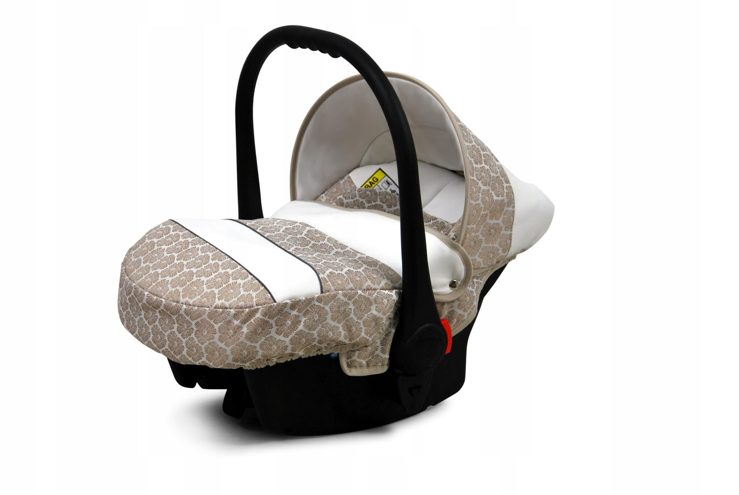 BabyLux® Bambimo Kinderwagen Set 3 in 1 - White Lux - incl. Babywanne, Buggy Sportsitz, Auto-Babyschale - Autositz - Kinderwagenset - Kombikinderwagen mit Wickeltasche, Regenschutz usw.